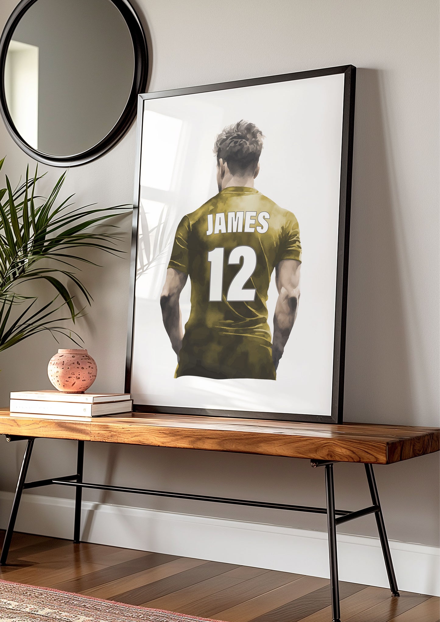 Personalised Football Shirt Wall Art Print