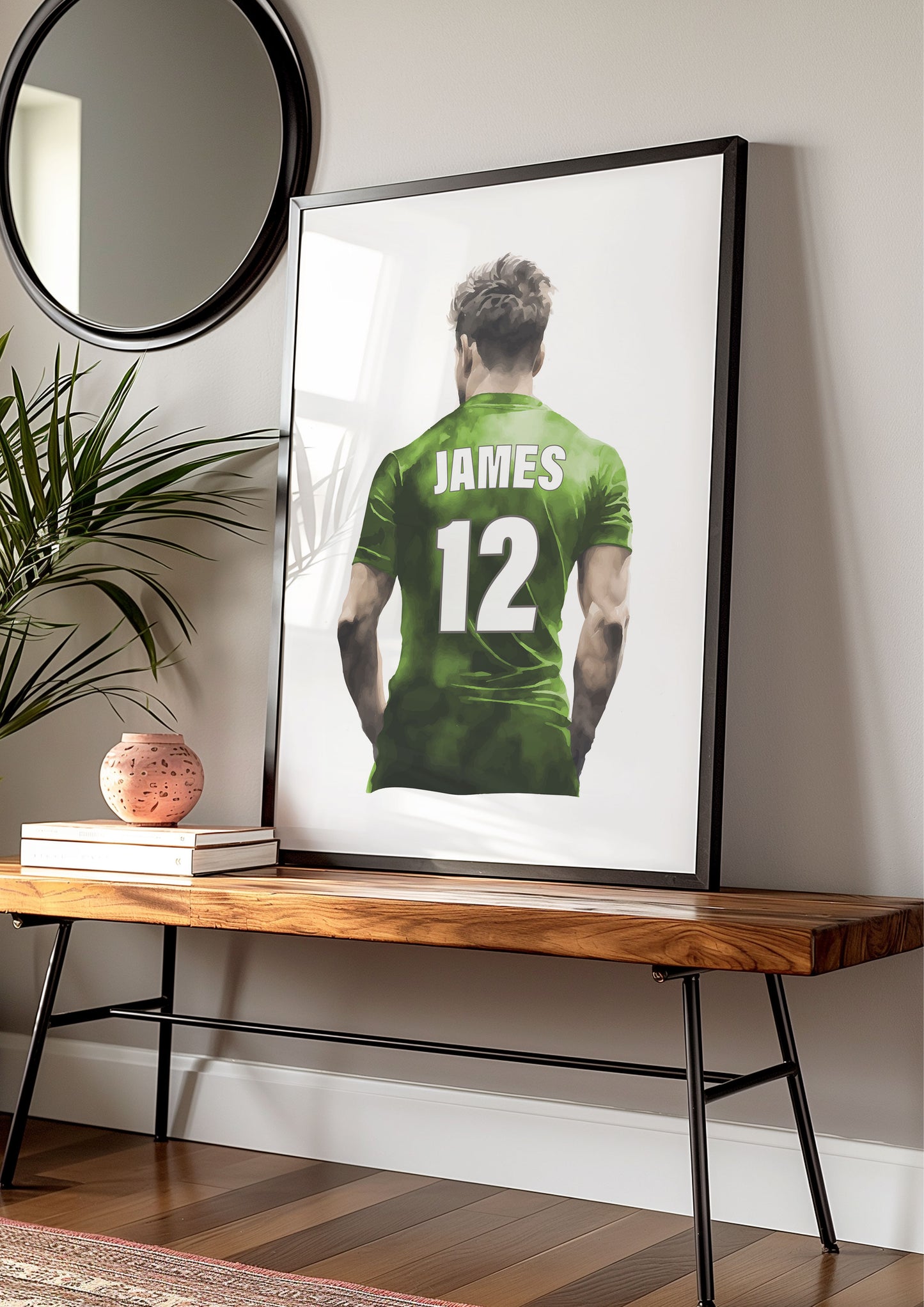 Personalised Football Shirt Wall Art Print