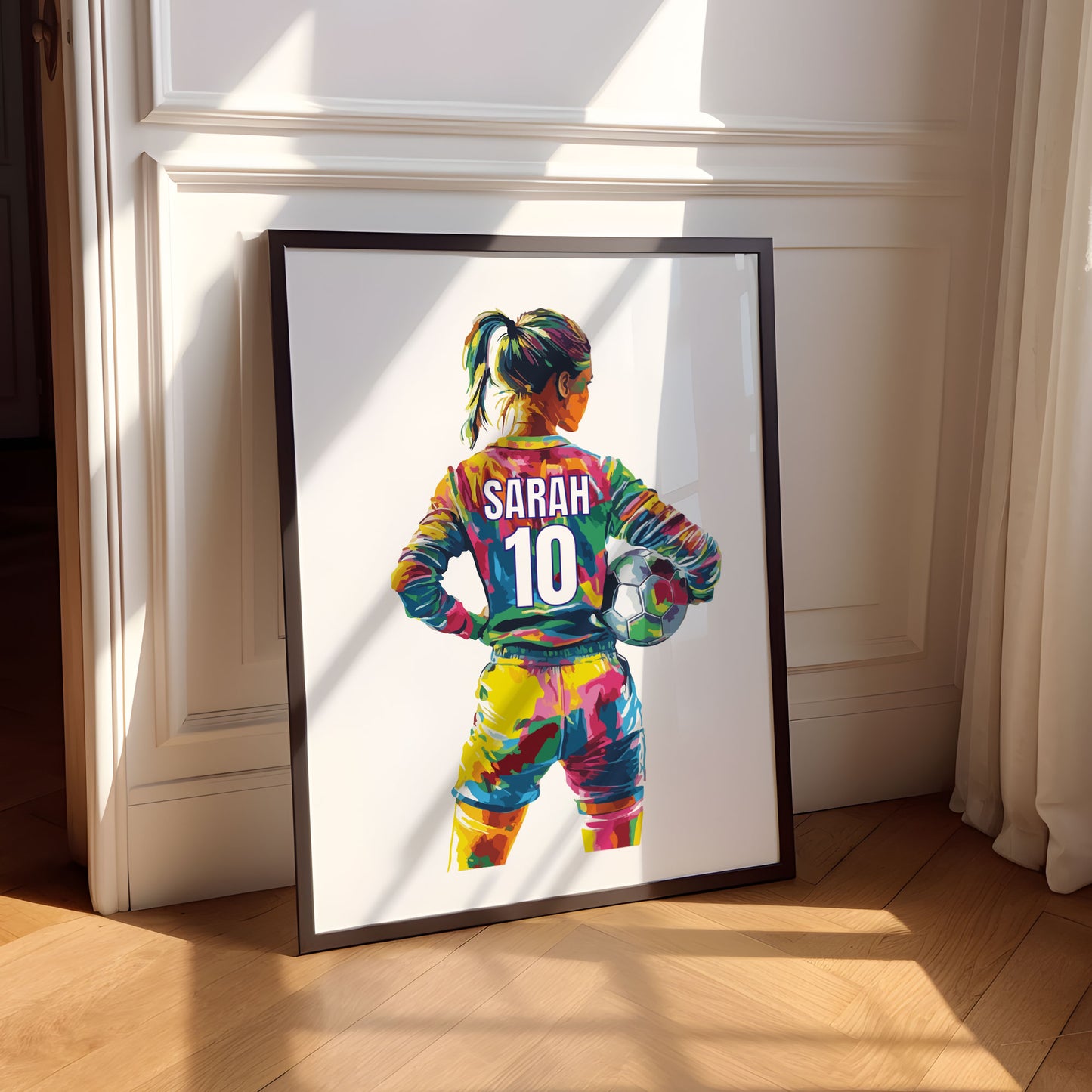 Personalised Football Goalie Wall Art Print