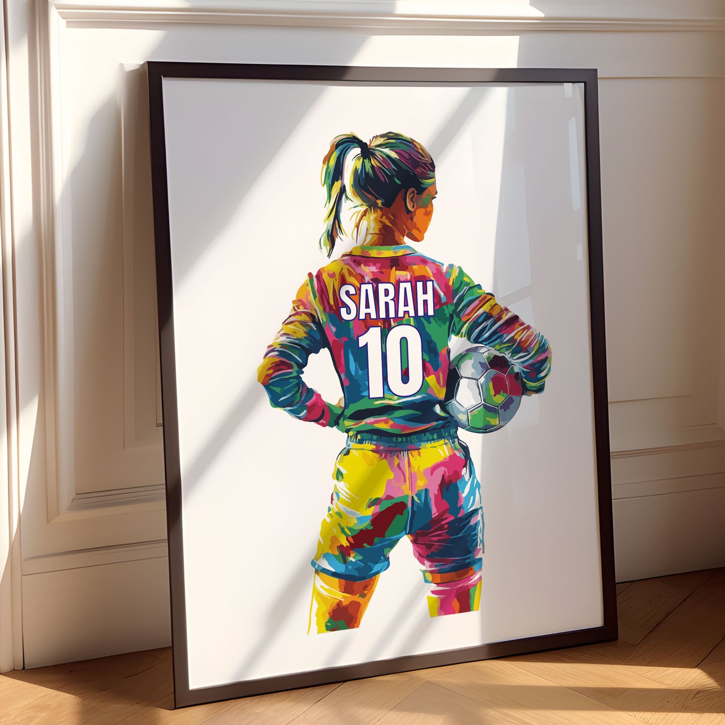 Personalised Football Goalie Wall Art Print