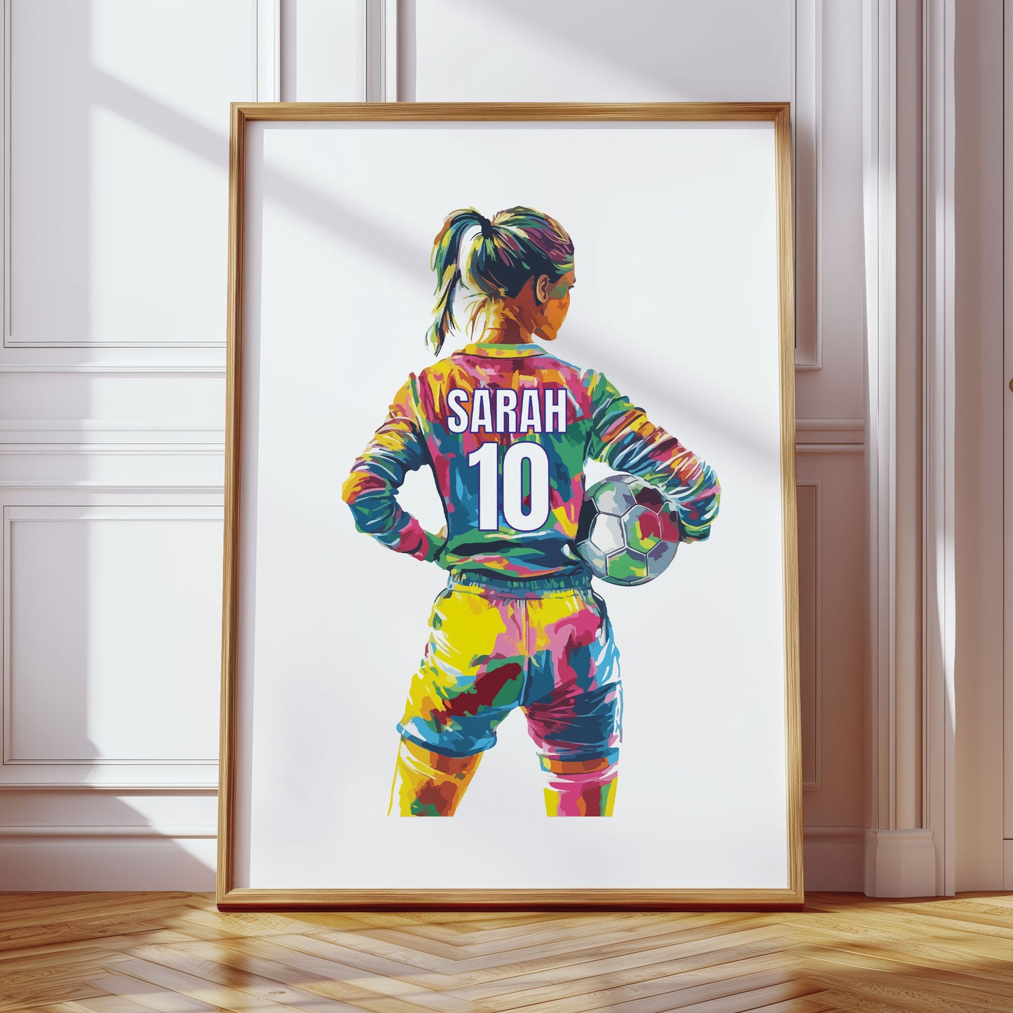 Personalised Football Goalie Wall Art Print