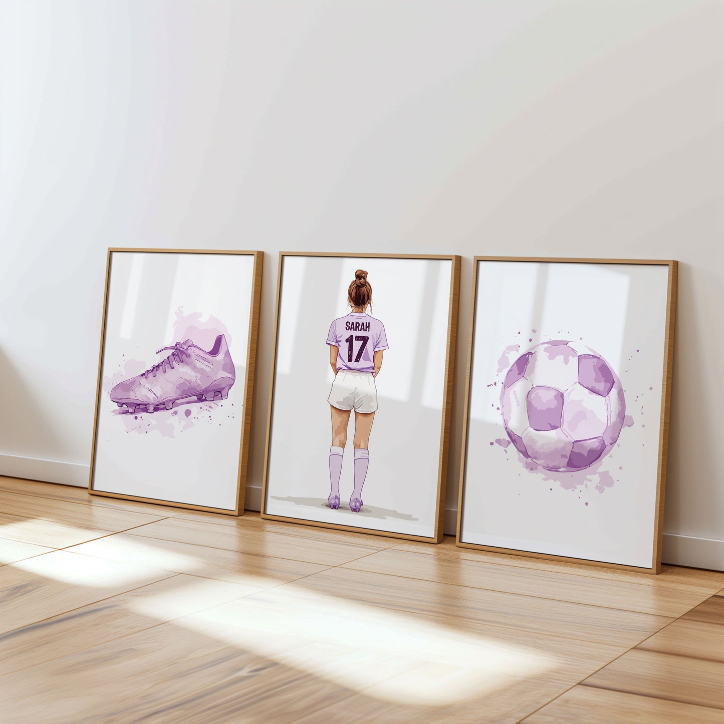 Personalised Girls Football Player Gift