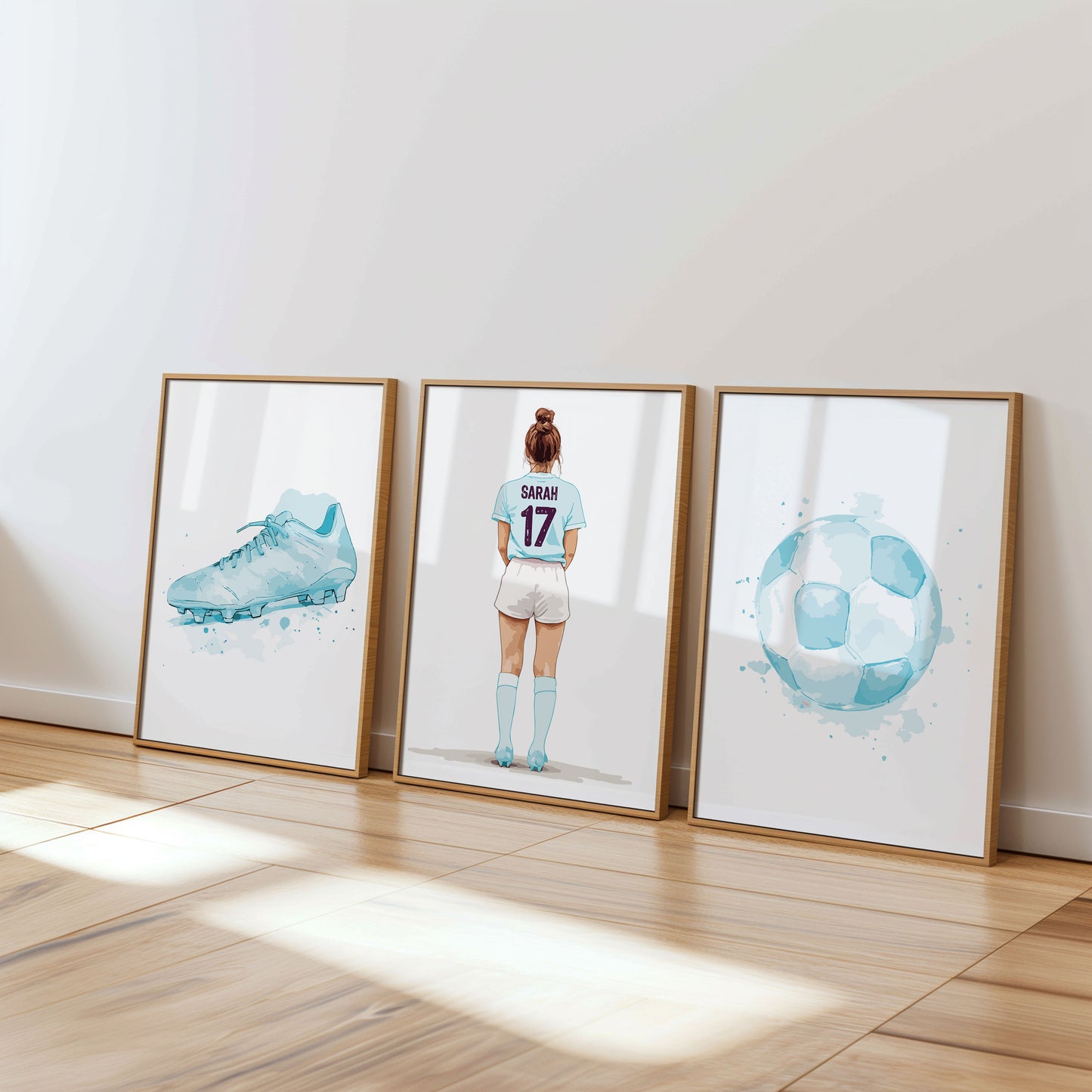 Personalised Girls Football Player Gift