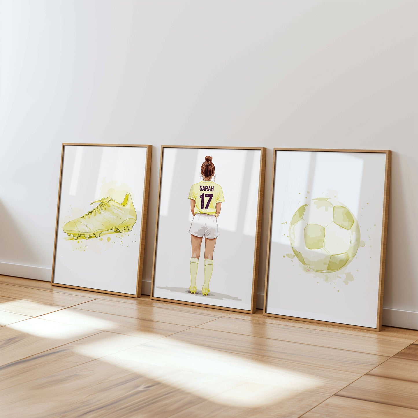 Personalised Girls Football Player Gift