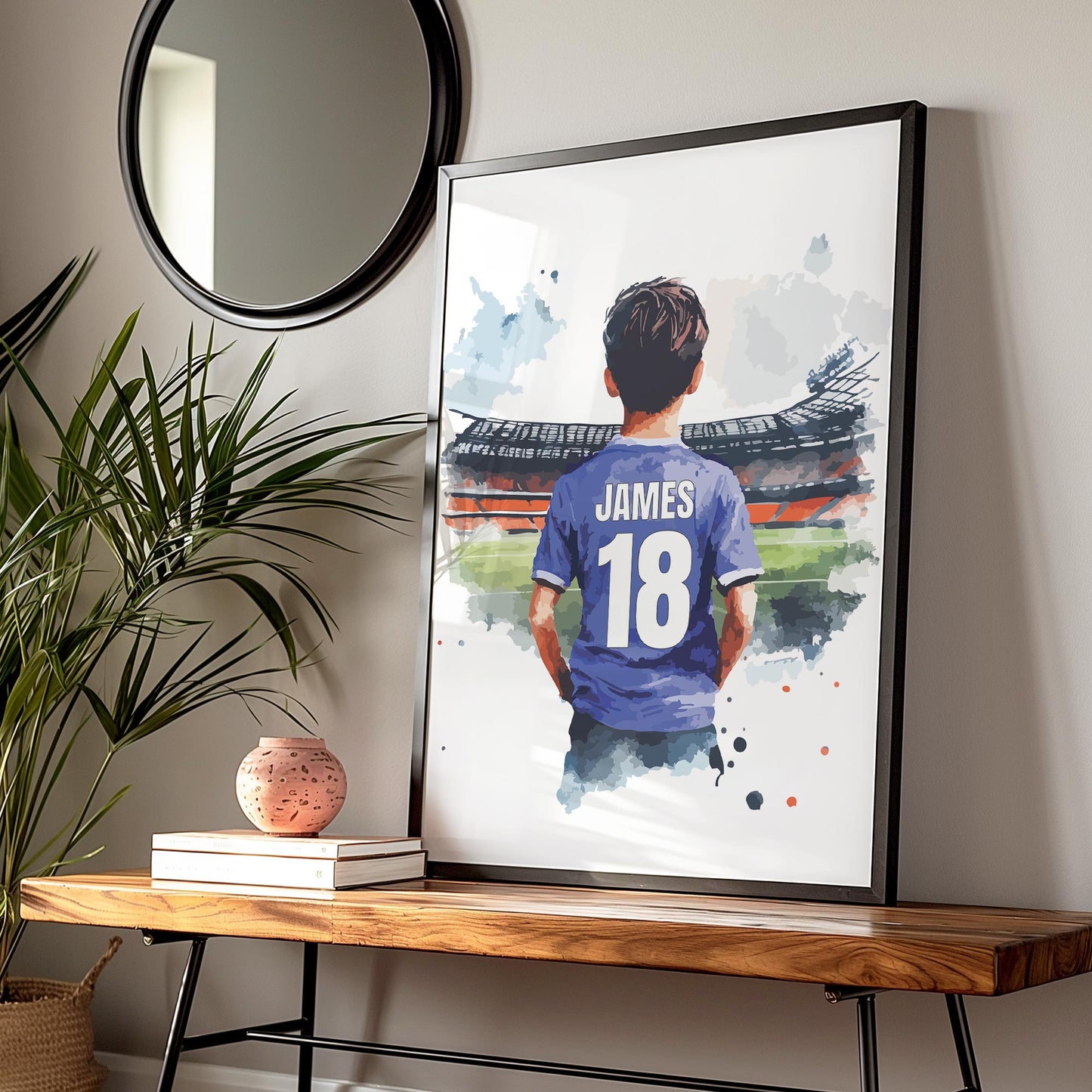 Personalised Football Print Colour Options