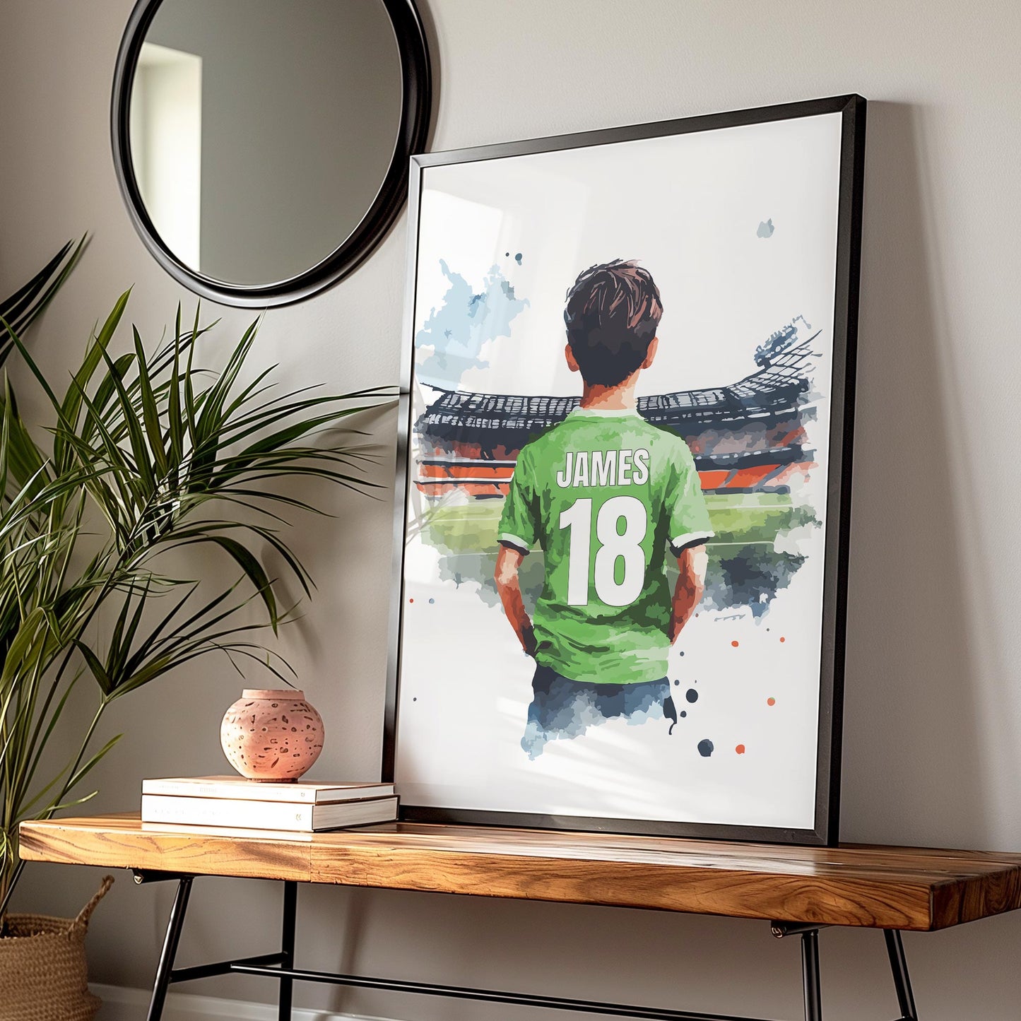 Personalised Football Print Colour Options