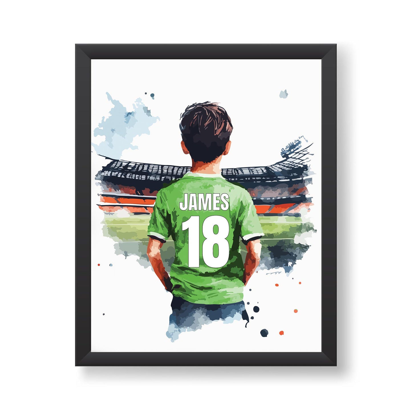 Personalised Football Print Colour Options