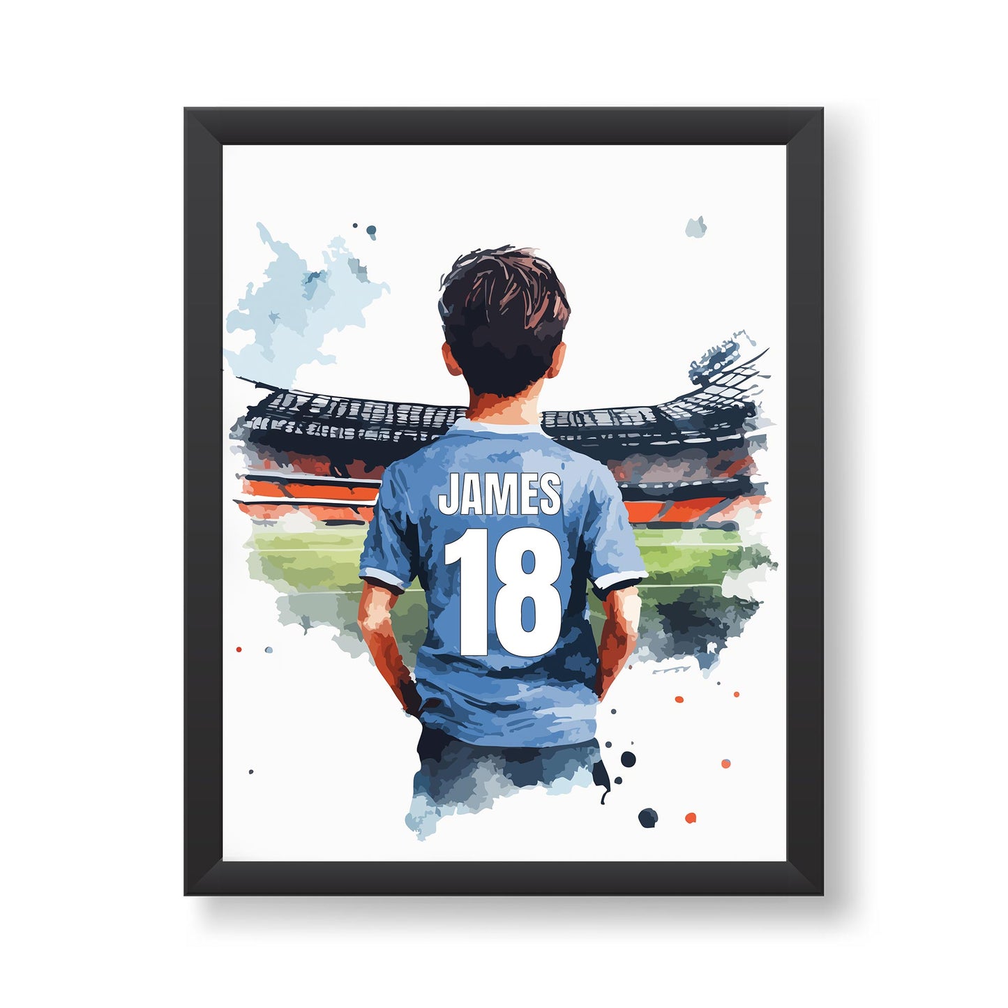 Personalised Football Print Colour Options