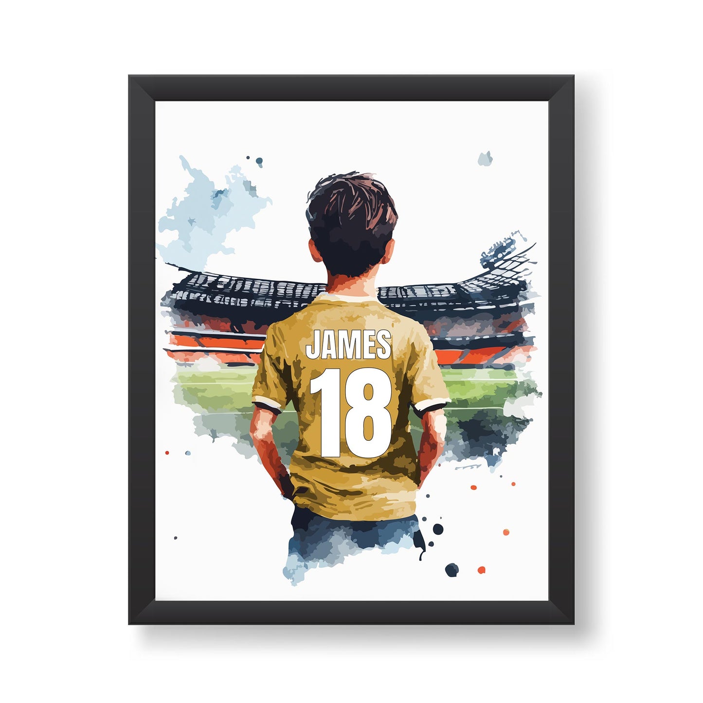 Personalised Football Print Colour Options