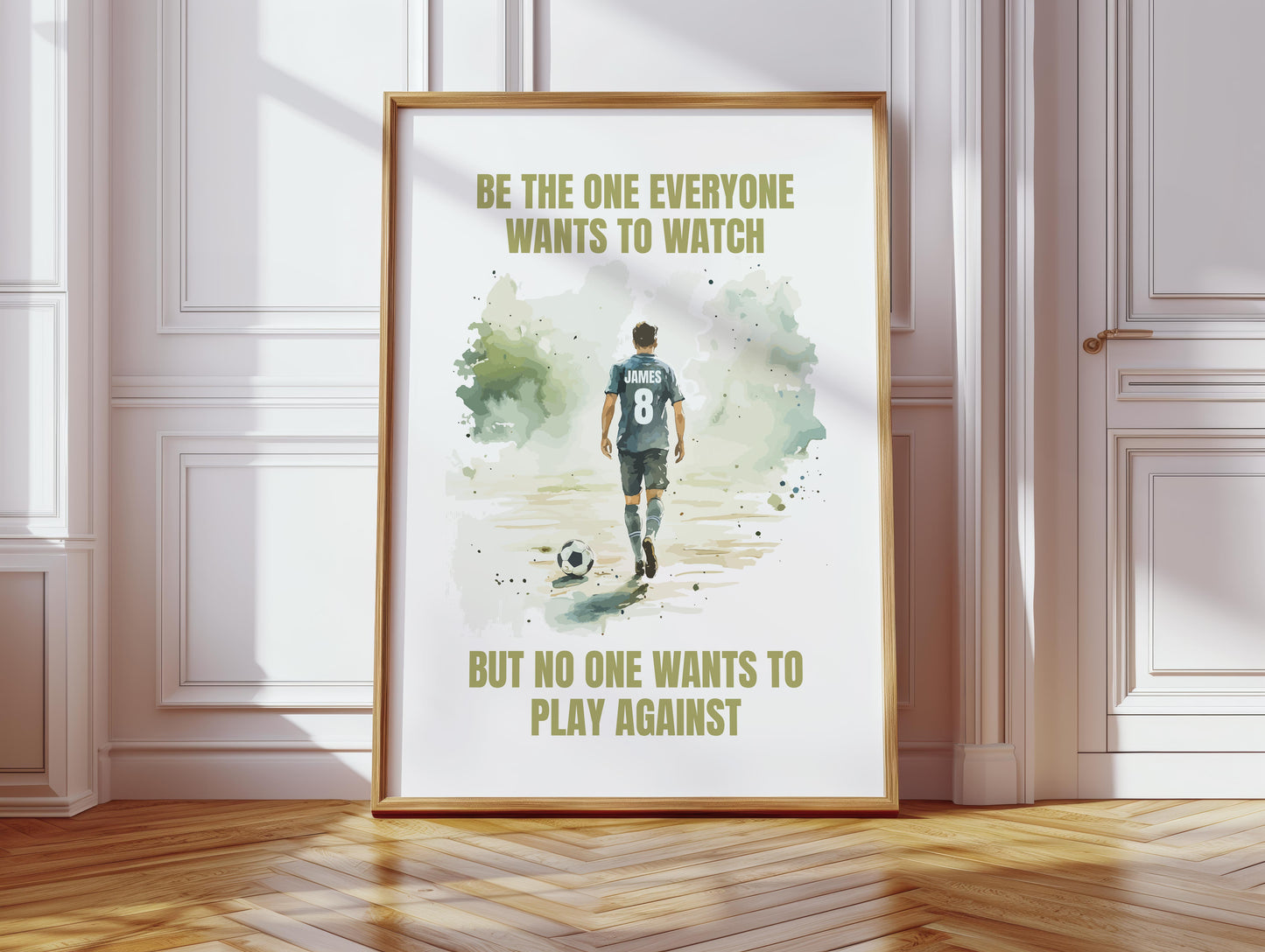 Football Quote Print For Boys Bedroom