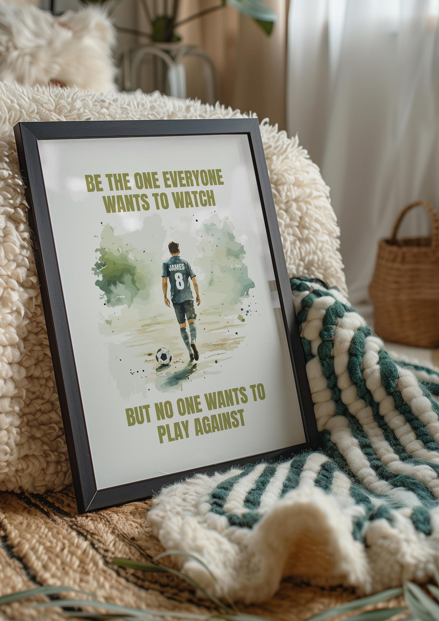 Football Quote Print For Boys Bedroom