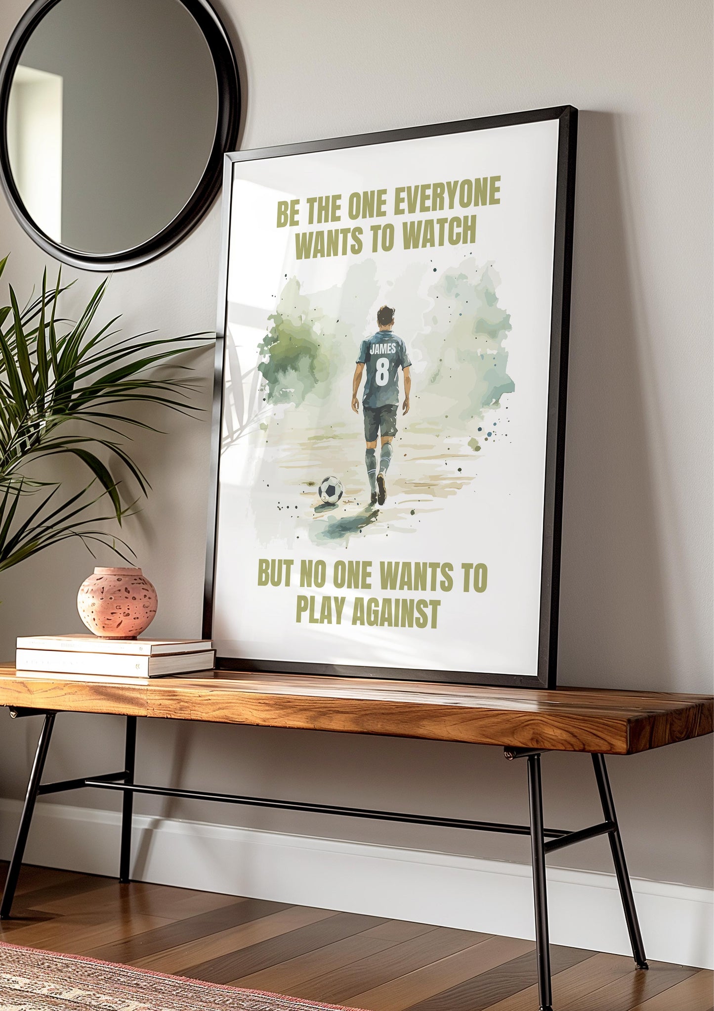 Football Quote Print For Boys Bedroom