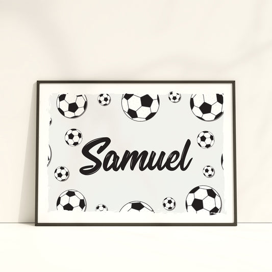 Custom Football Name Print