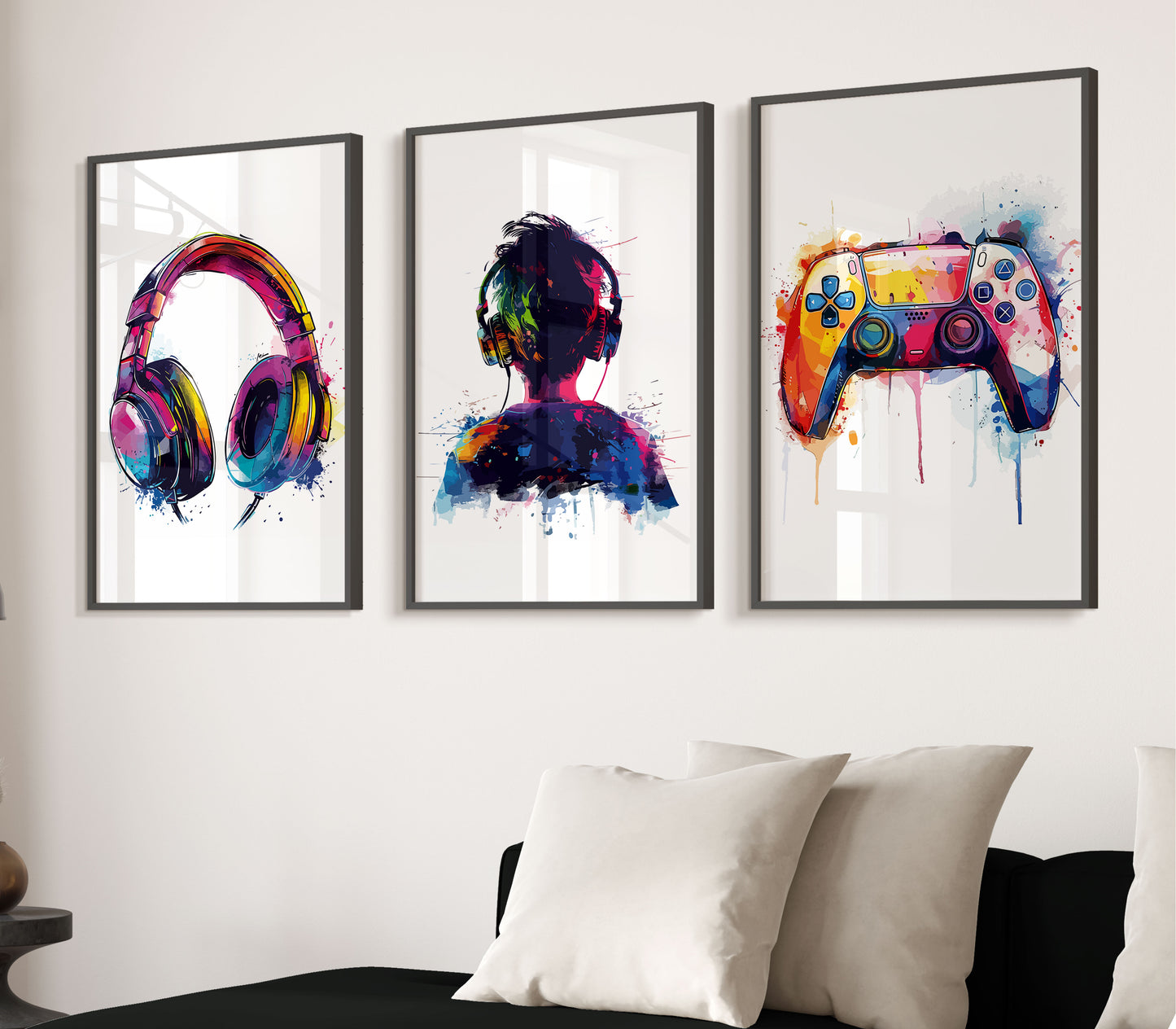 Set of 3 Gamer Wall Art