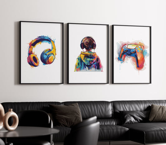 Set of 3 Gaming Prints