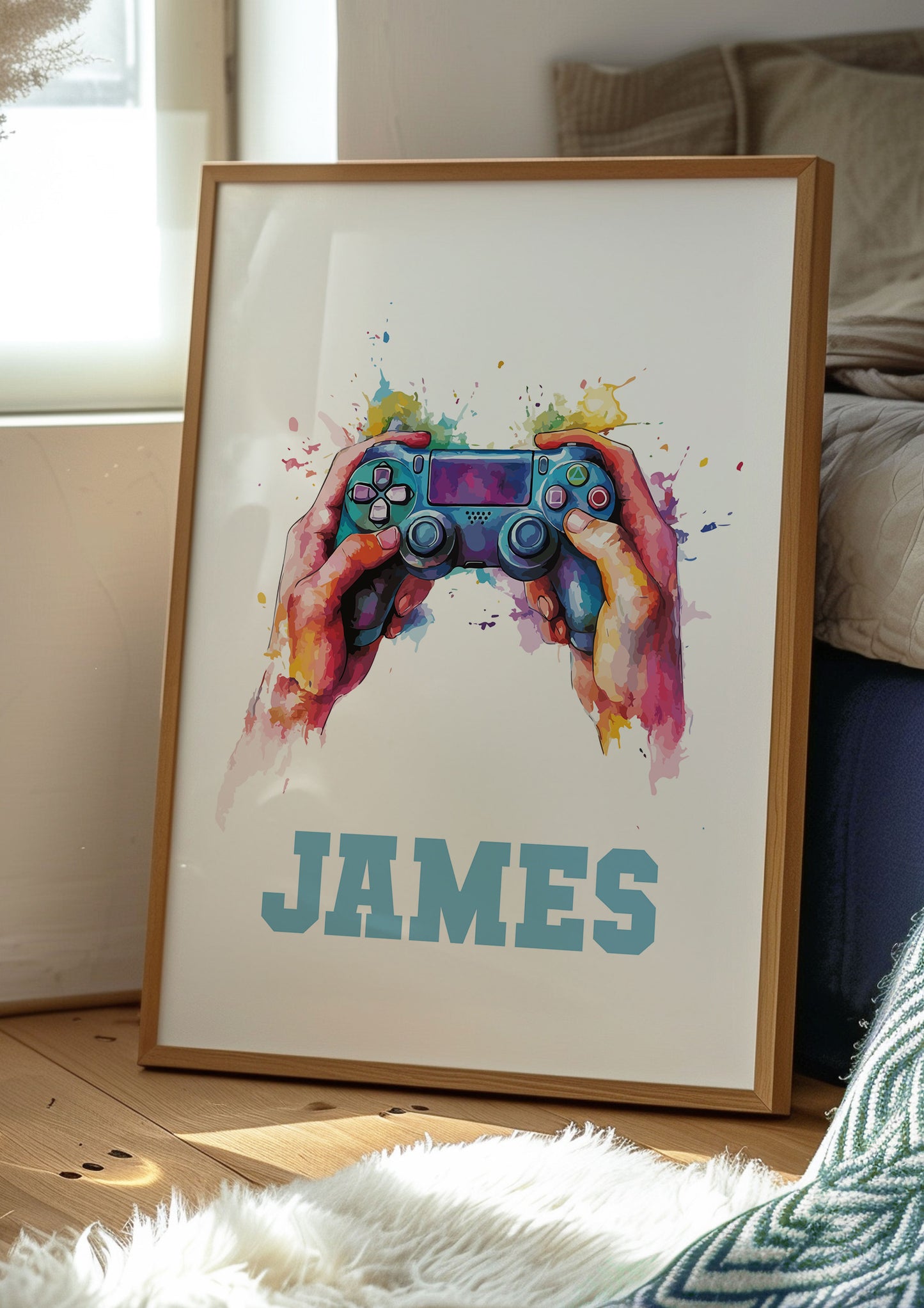 Personalised Gaming Controller Wall Art