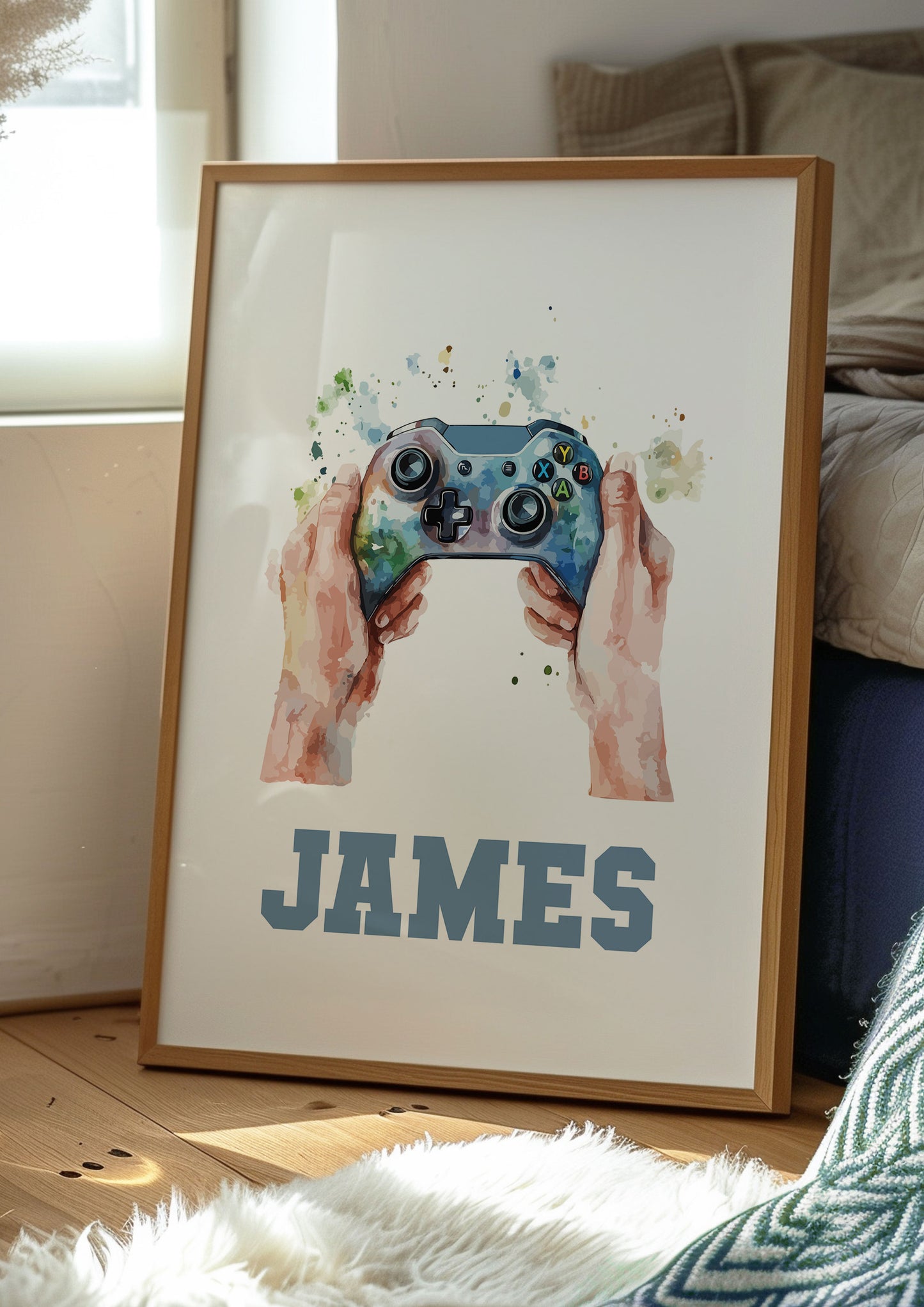 Personalised Gaming Controller Wall Art