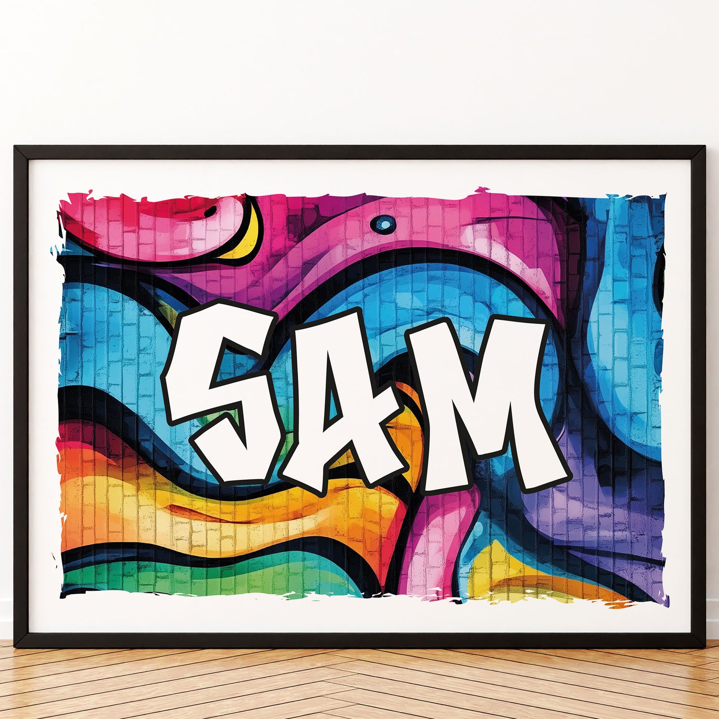 Personalised Name Graffiti Wall Art Print