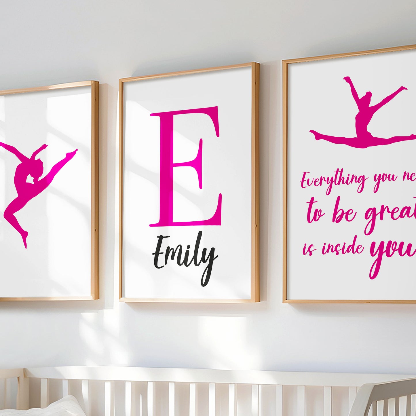 Personalised Set of 3 Gymnastics Prints