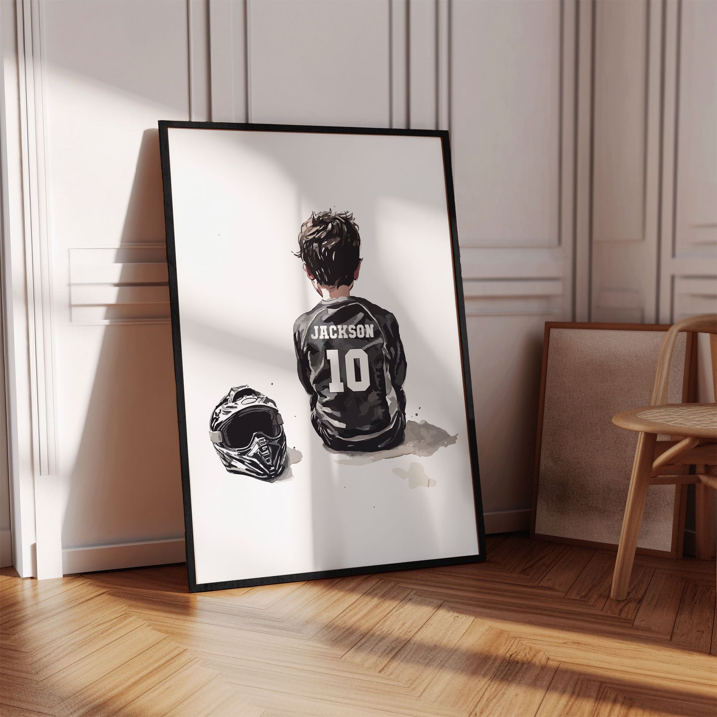 Personalised Single Motocross Wall Art