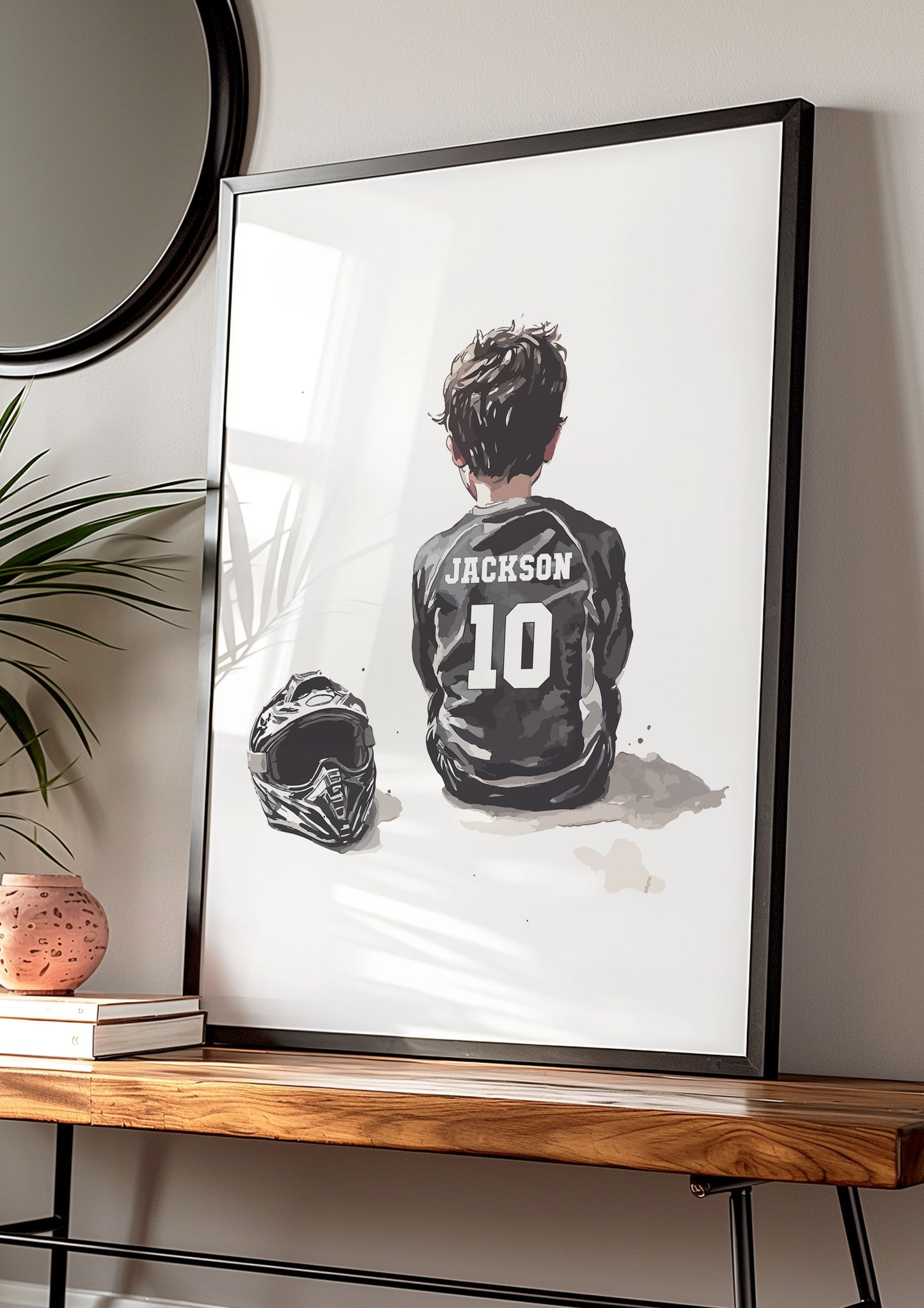 Personalised Single Motocross Wall Art