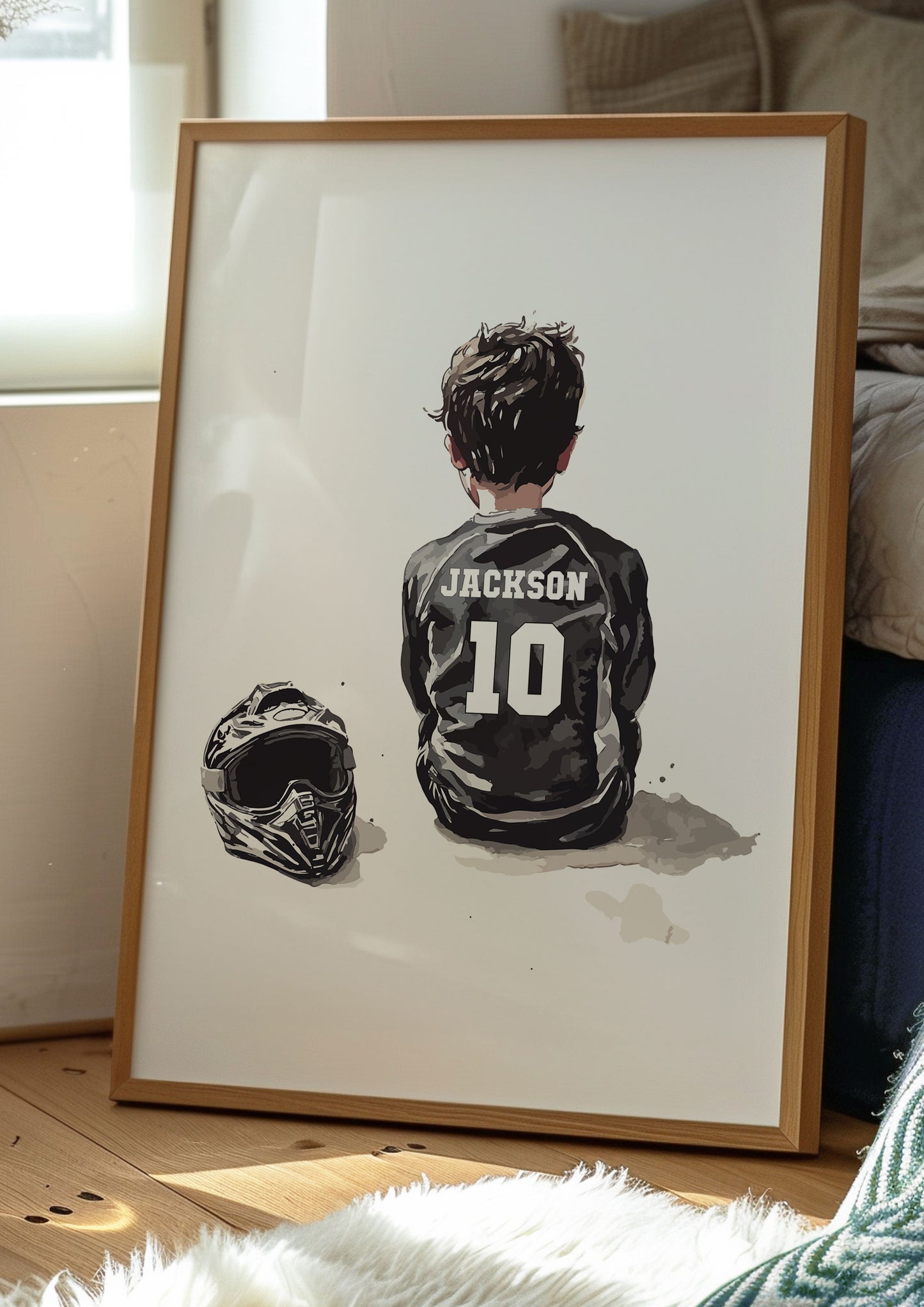 Personalised Single Motocross Wall Art