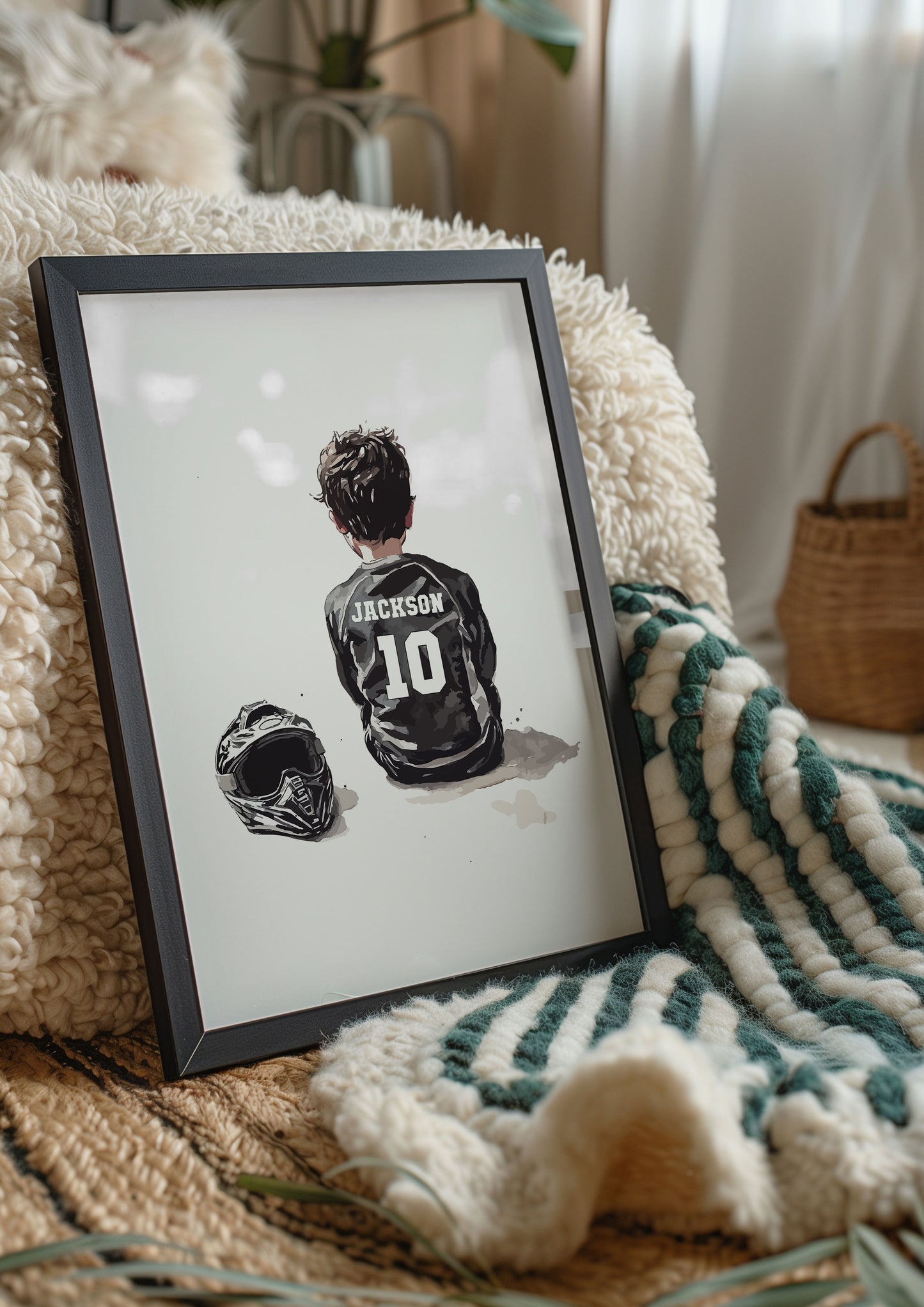 Personalised Single Motocross Wall Art