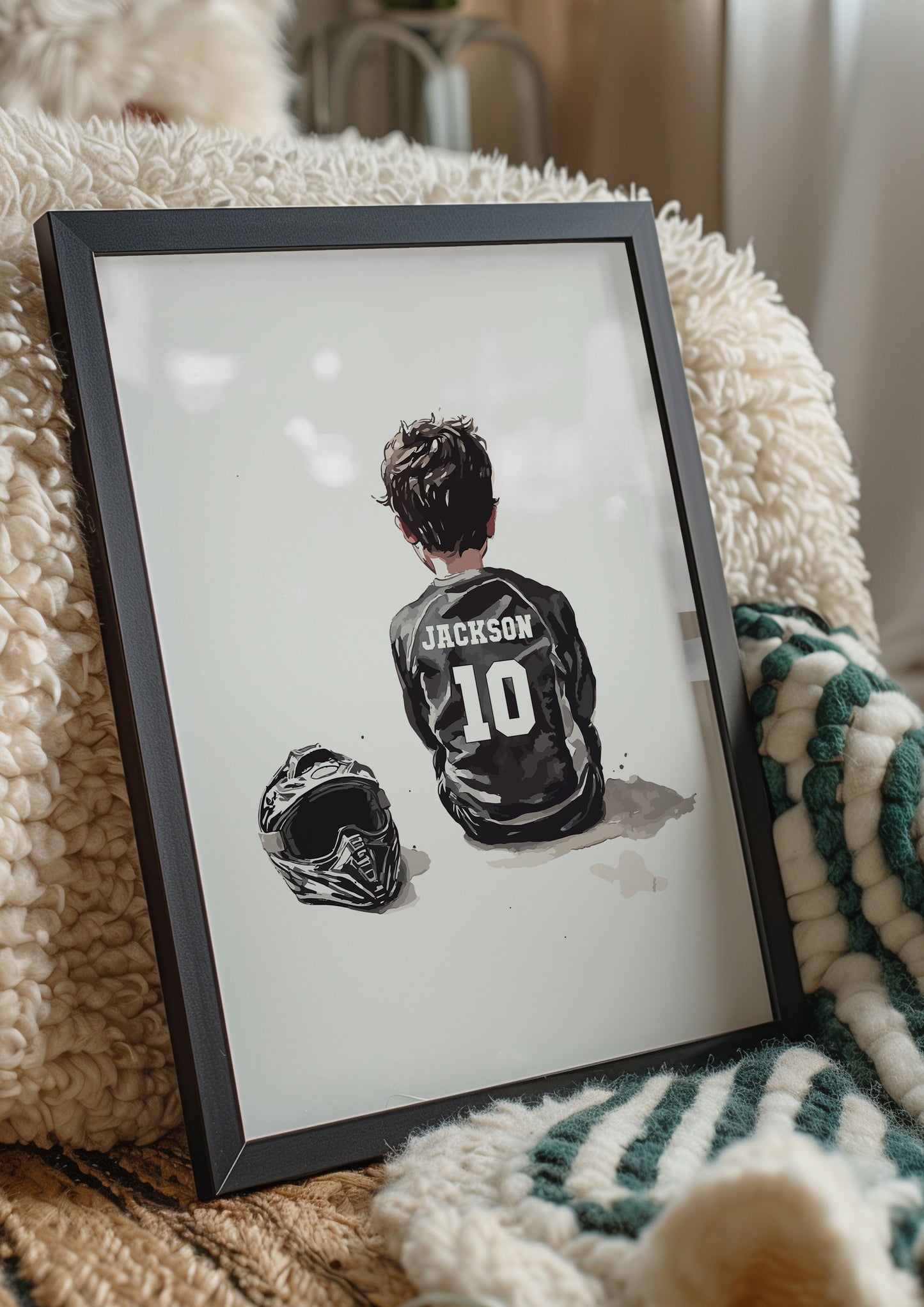 Personalised Single Motocross Wall Art