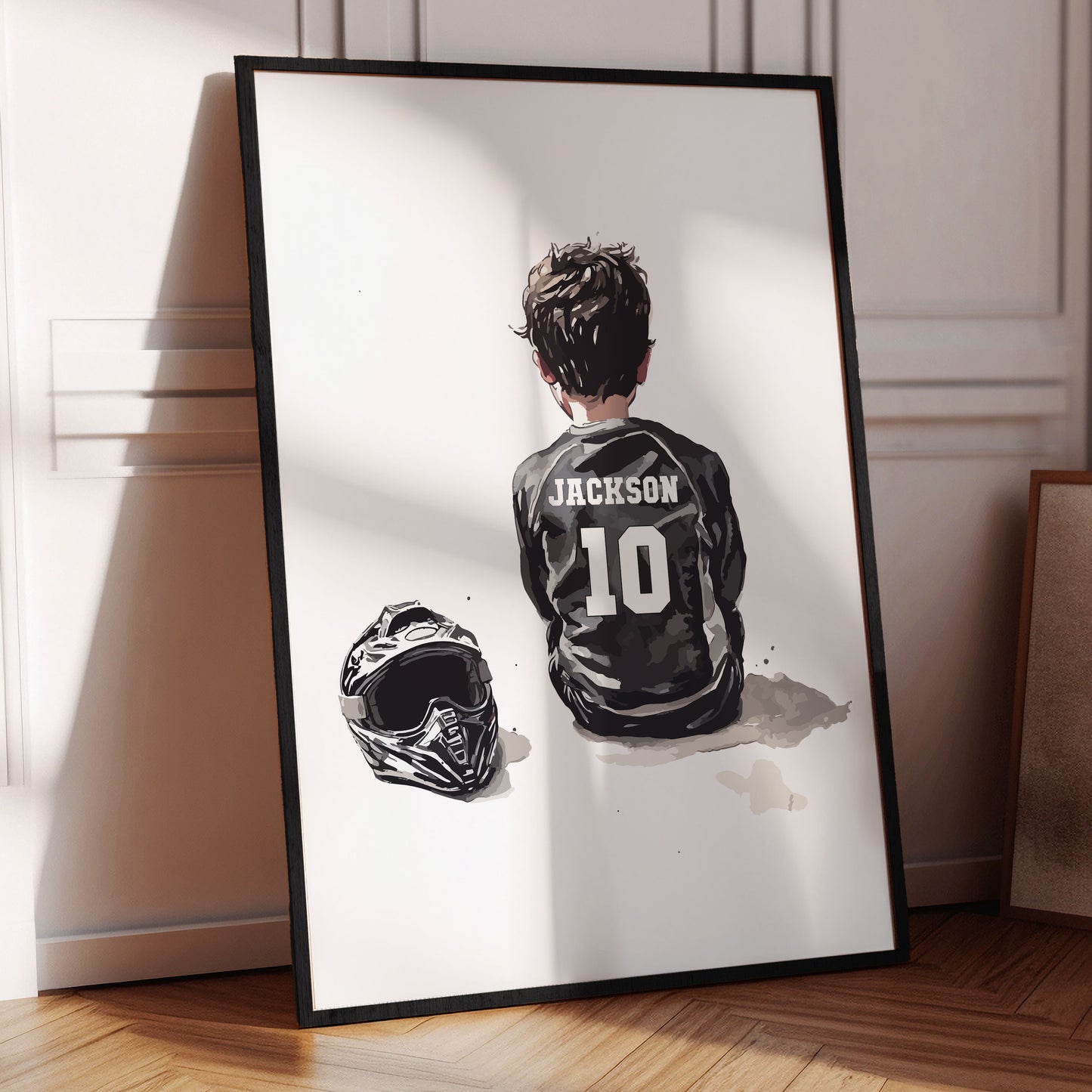 Personalised Single Motocross Wall Art