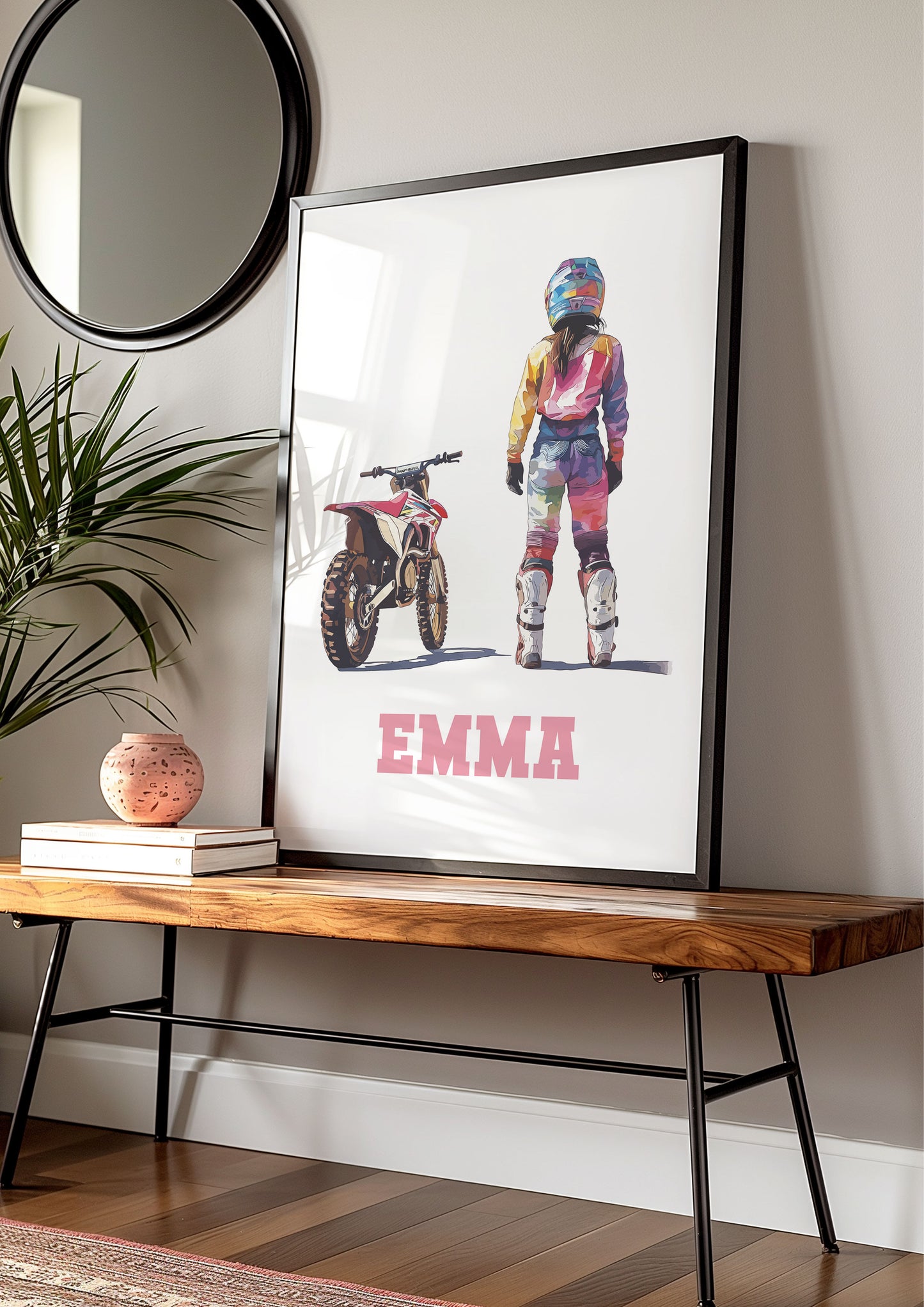 Motocross Prints, Dirt Bike Prints, Motorcycle Print, Motocross Wall Art, Dirt Bike Wall Art, Girls Bedroom Decor, Girls Motocross Posters