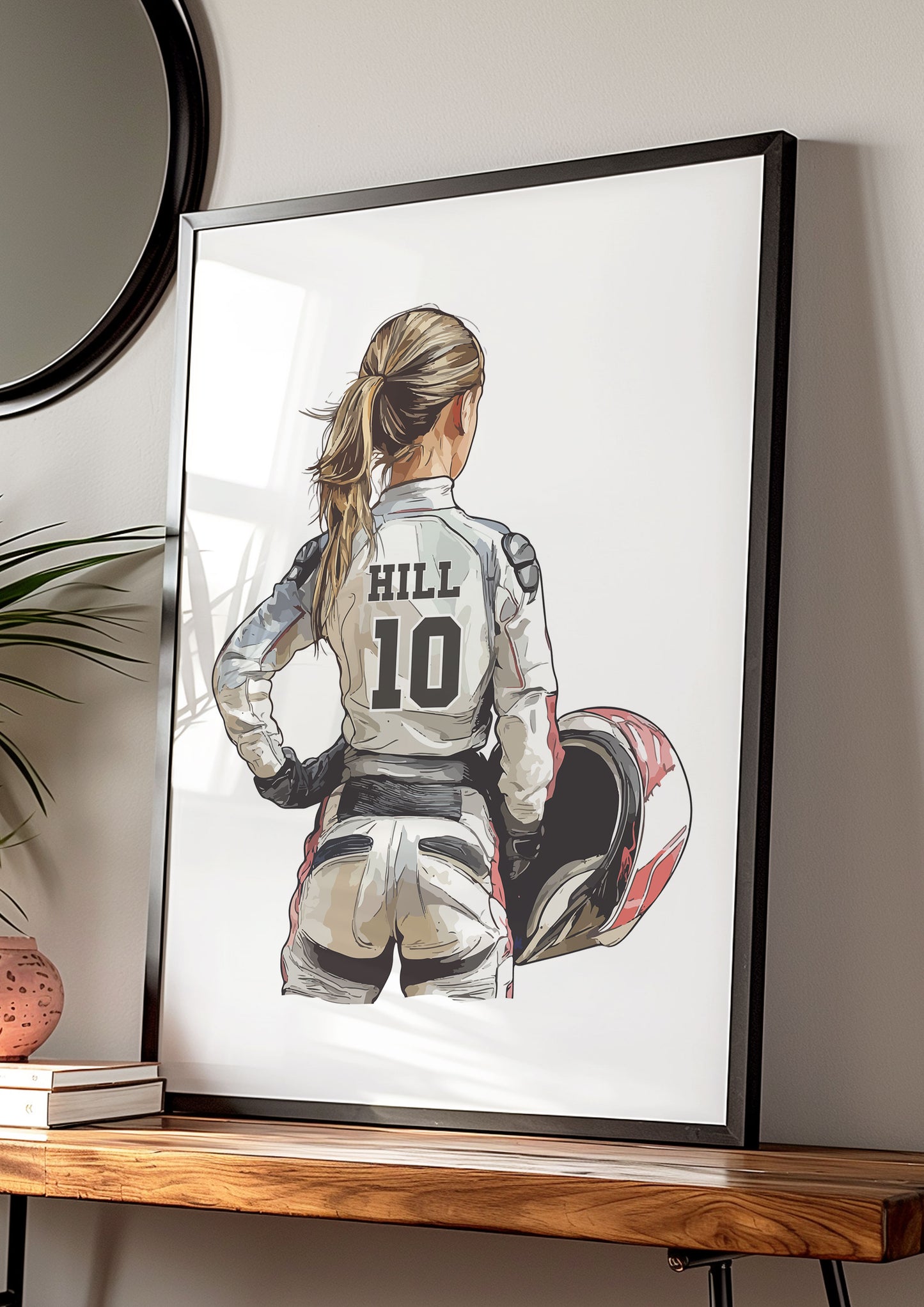 Personalised Girls Motocross Poster