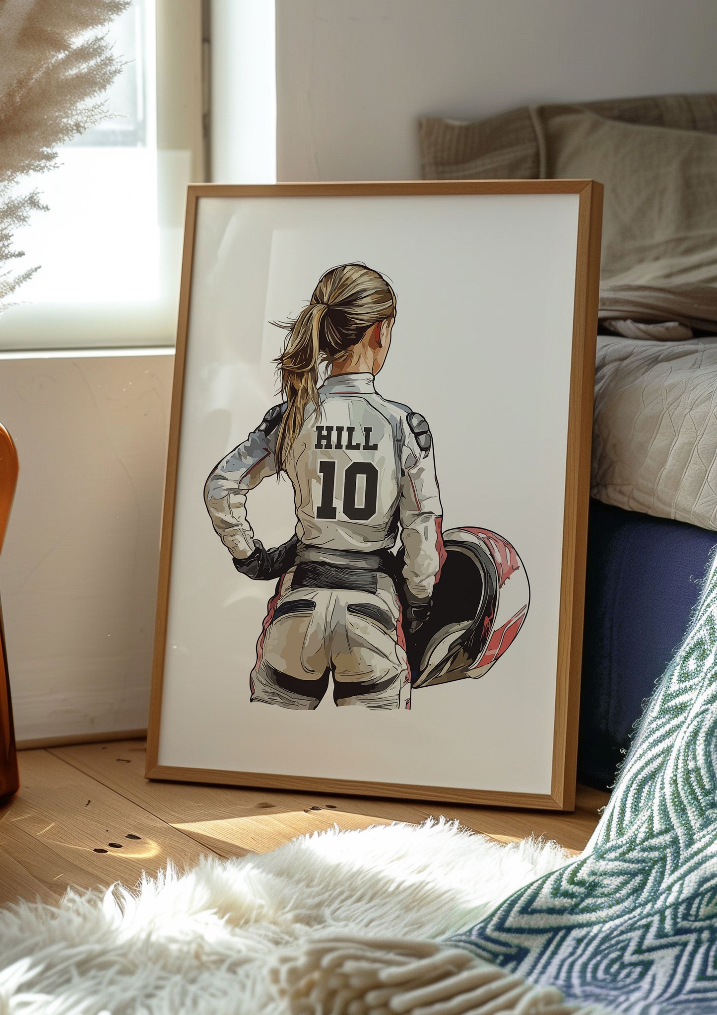 Personalised Girls Motocross Poster
