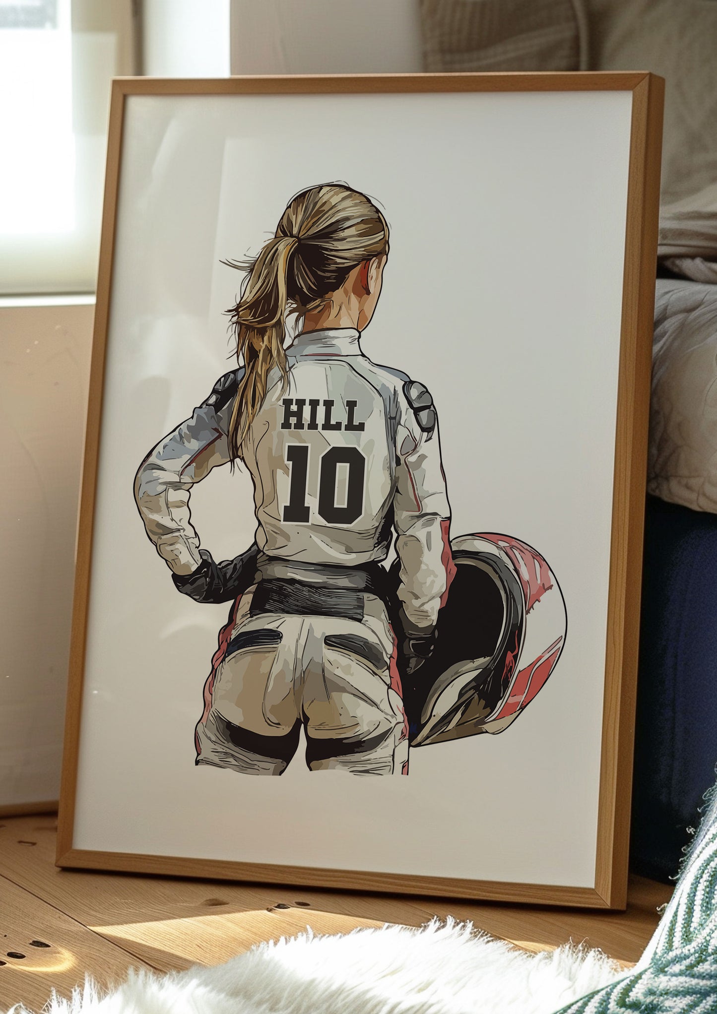 Personalised Girls Motocross Poster