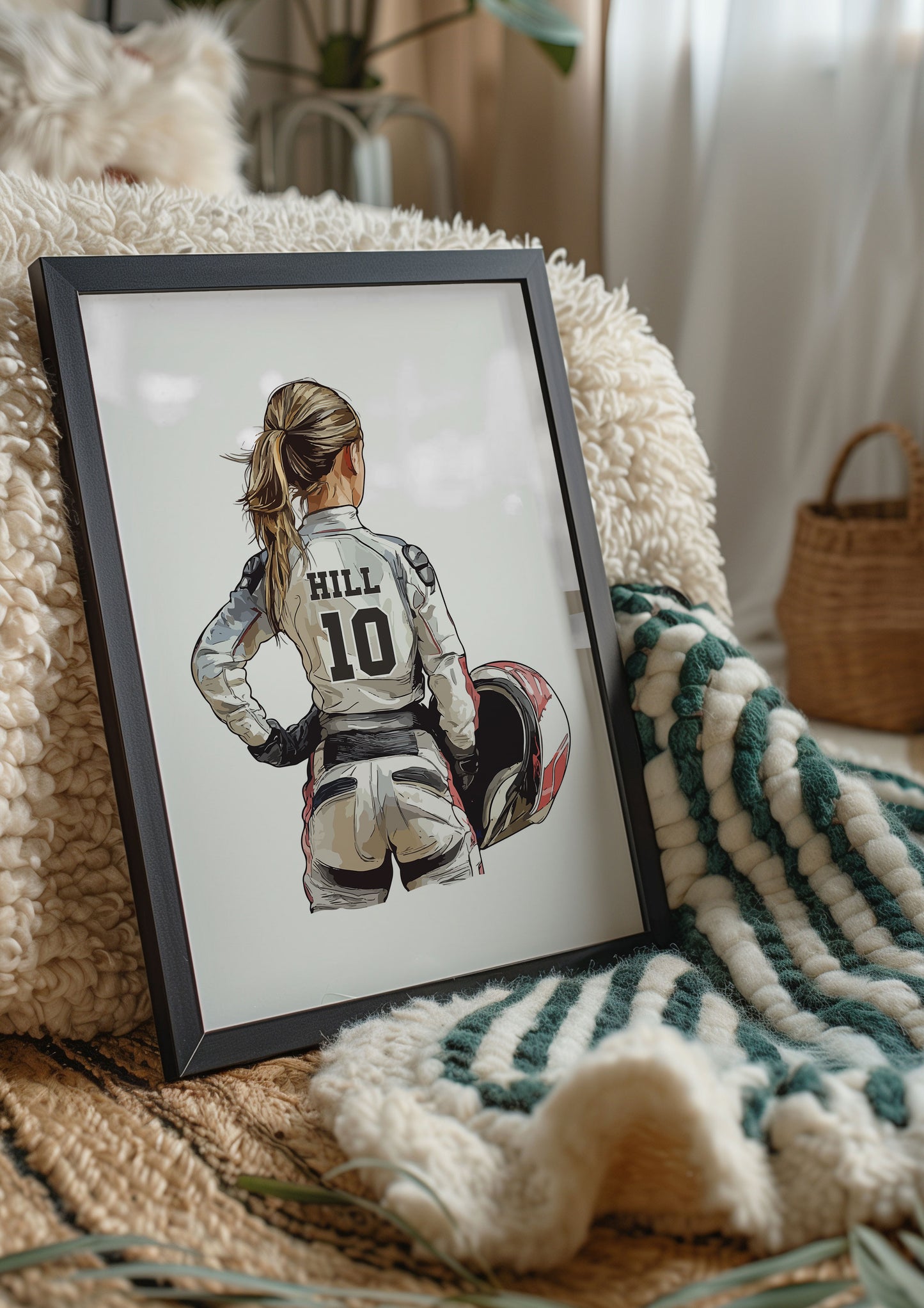 Personalised Girls Motocross Poster