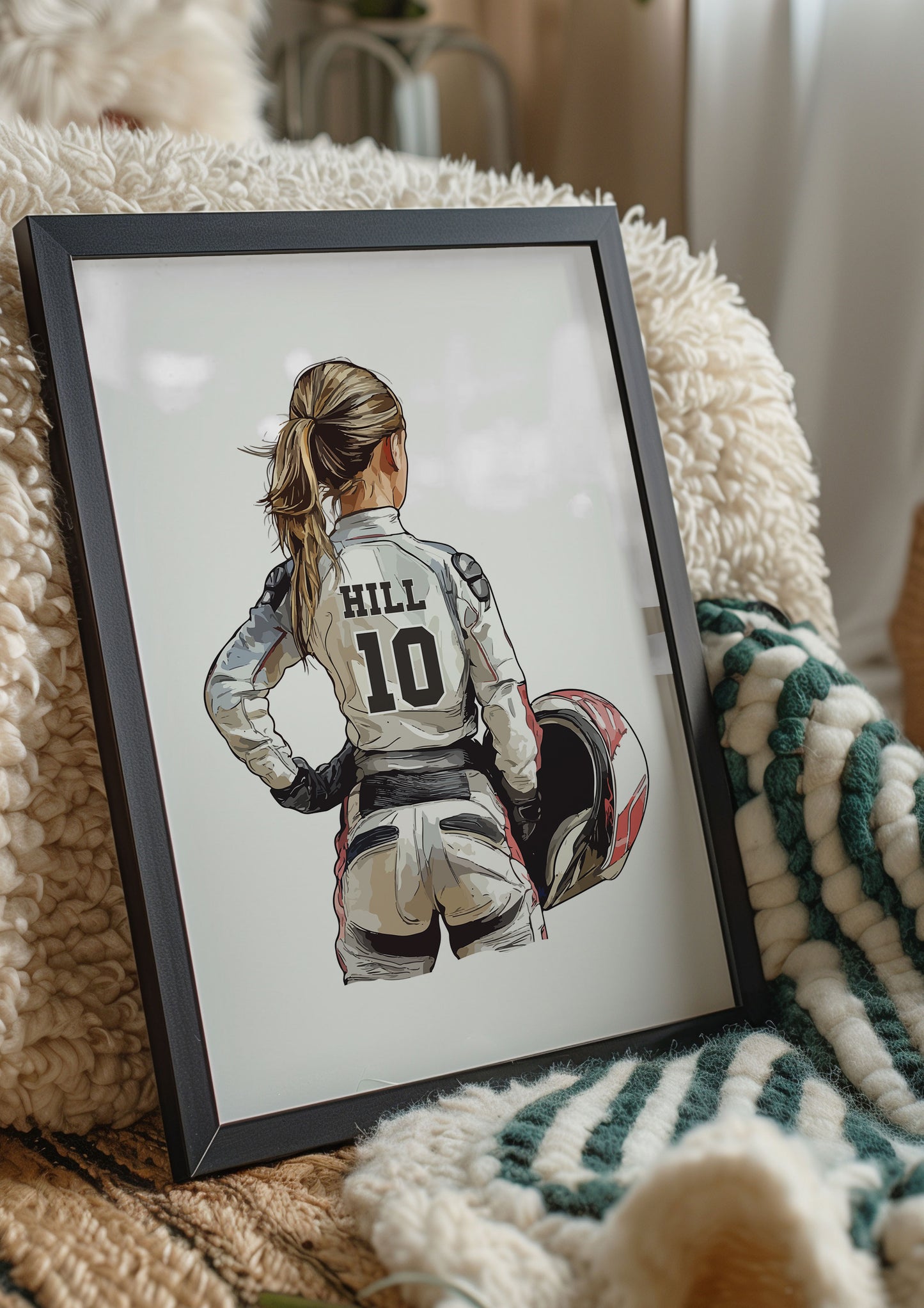 Personalised Girls Motocross Poster