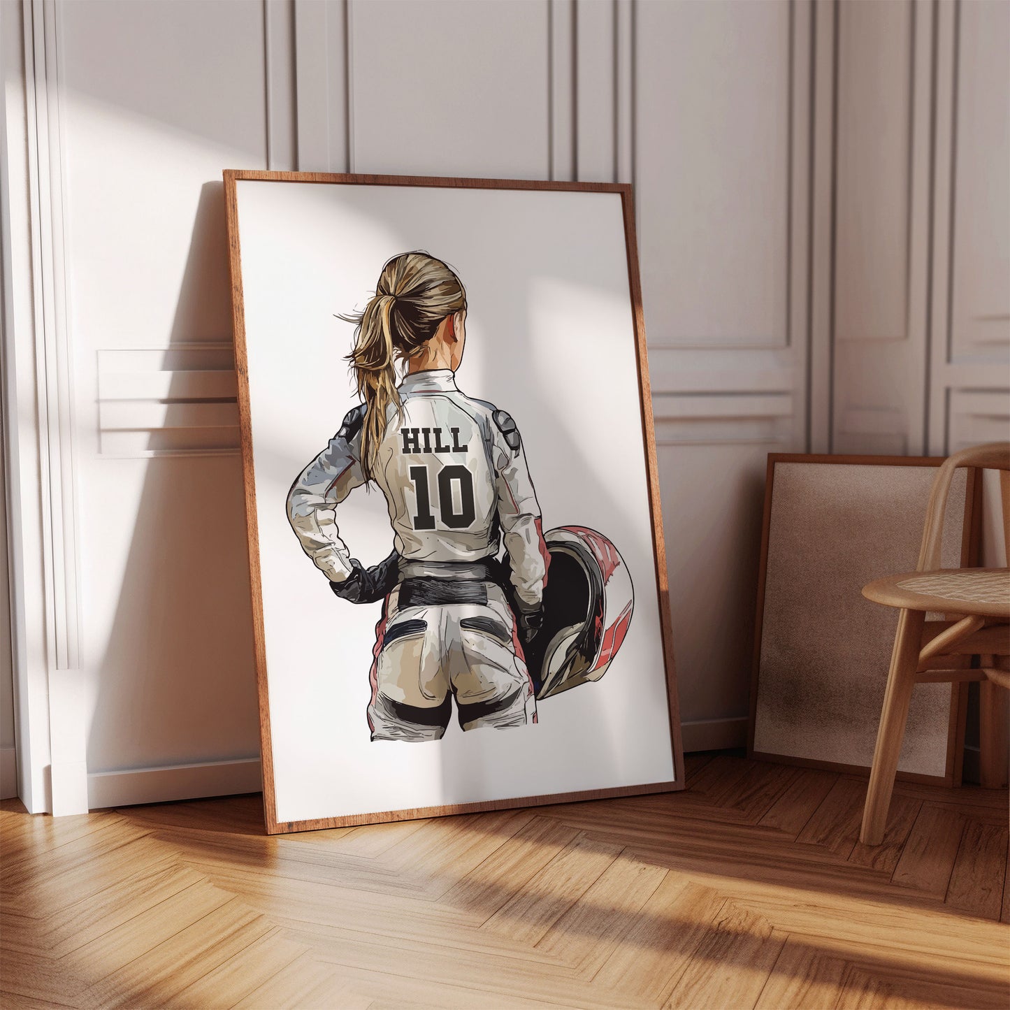 Personalised Girls Motocross Poster