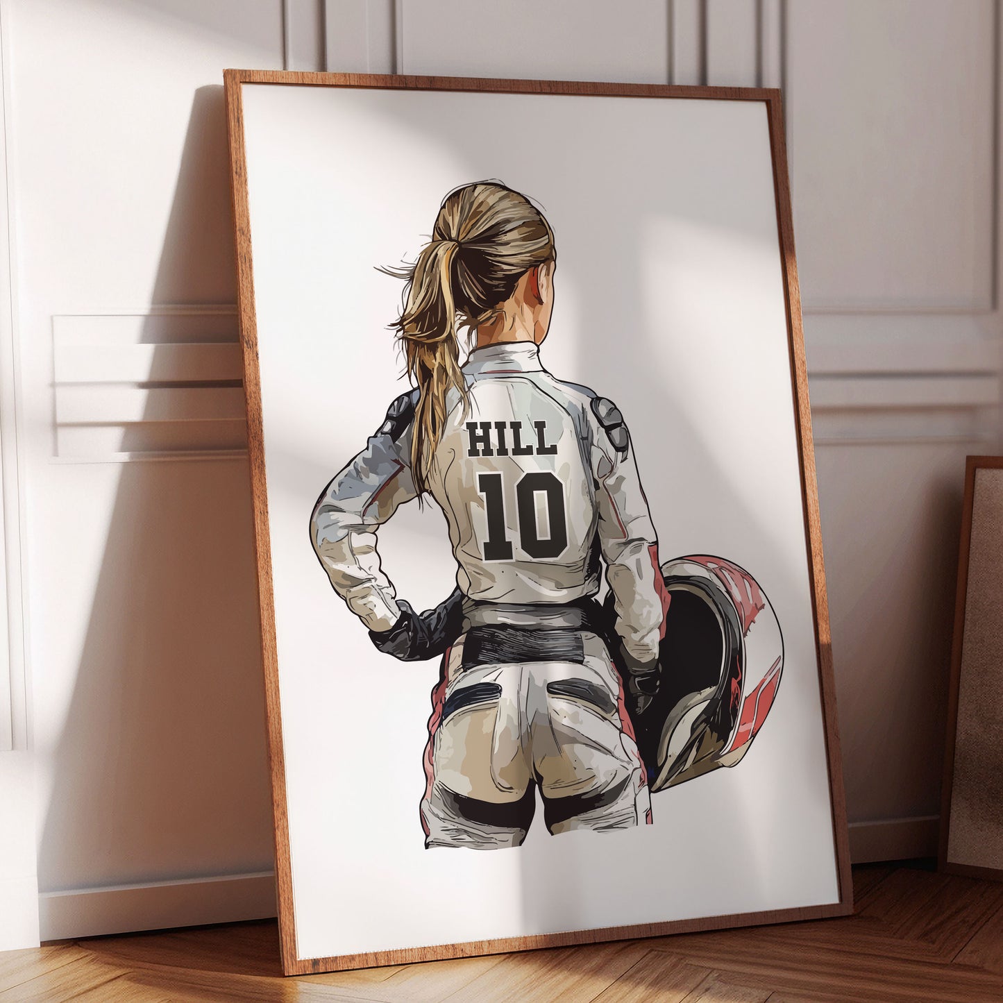Personalised Girls Motocross Poster