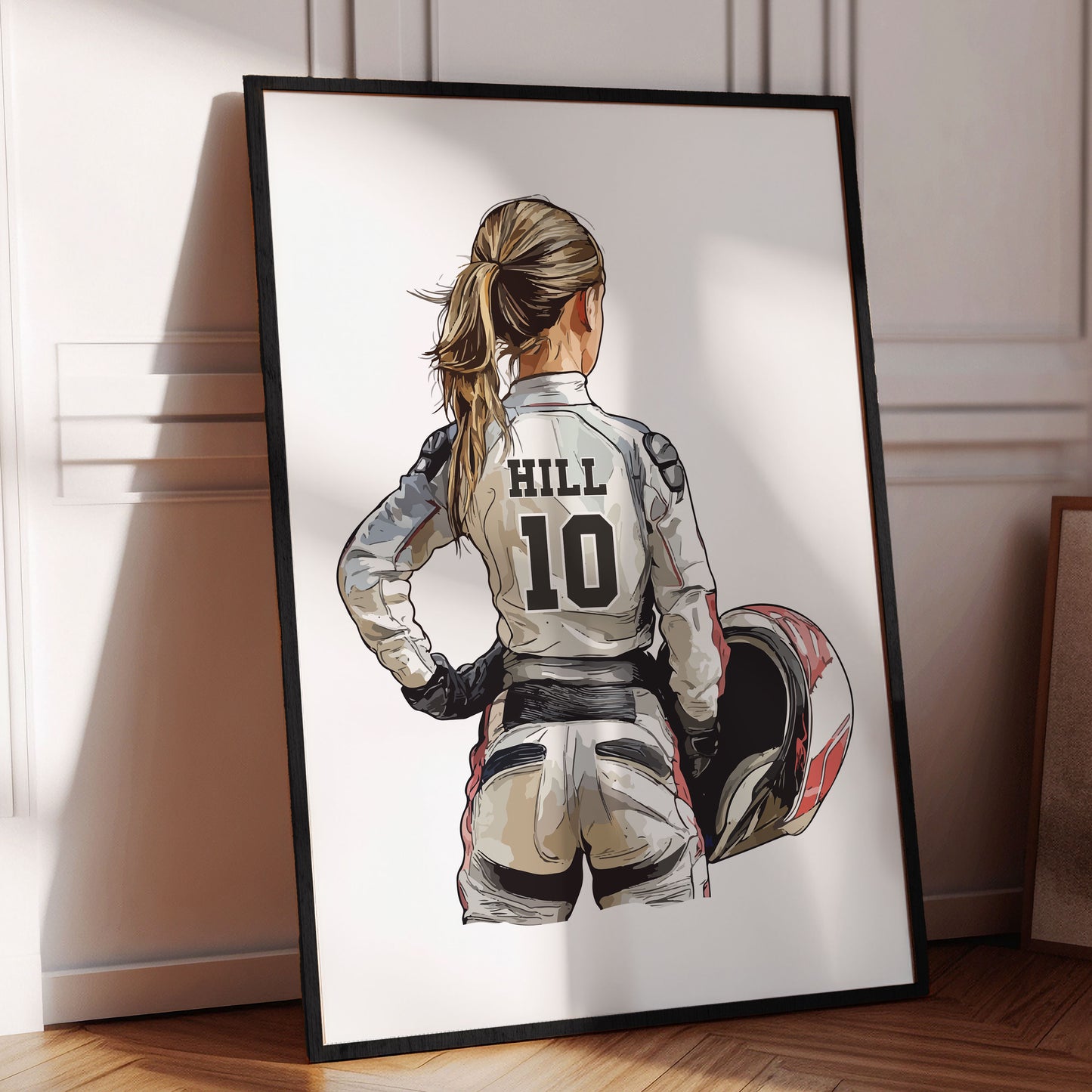 Personalised Girls Motocross Poster