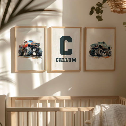 Monster Truck Wall Art