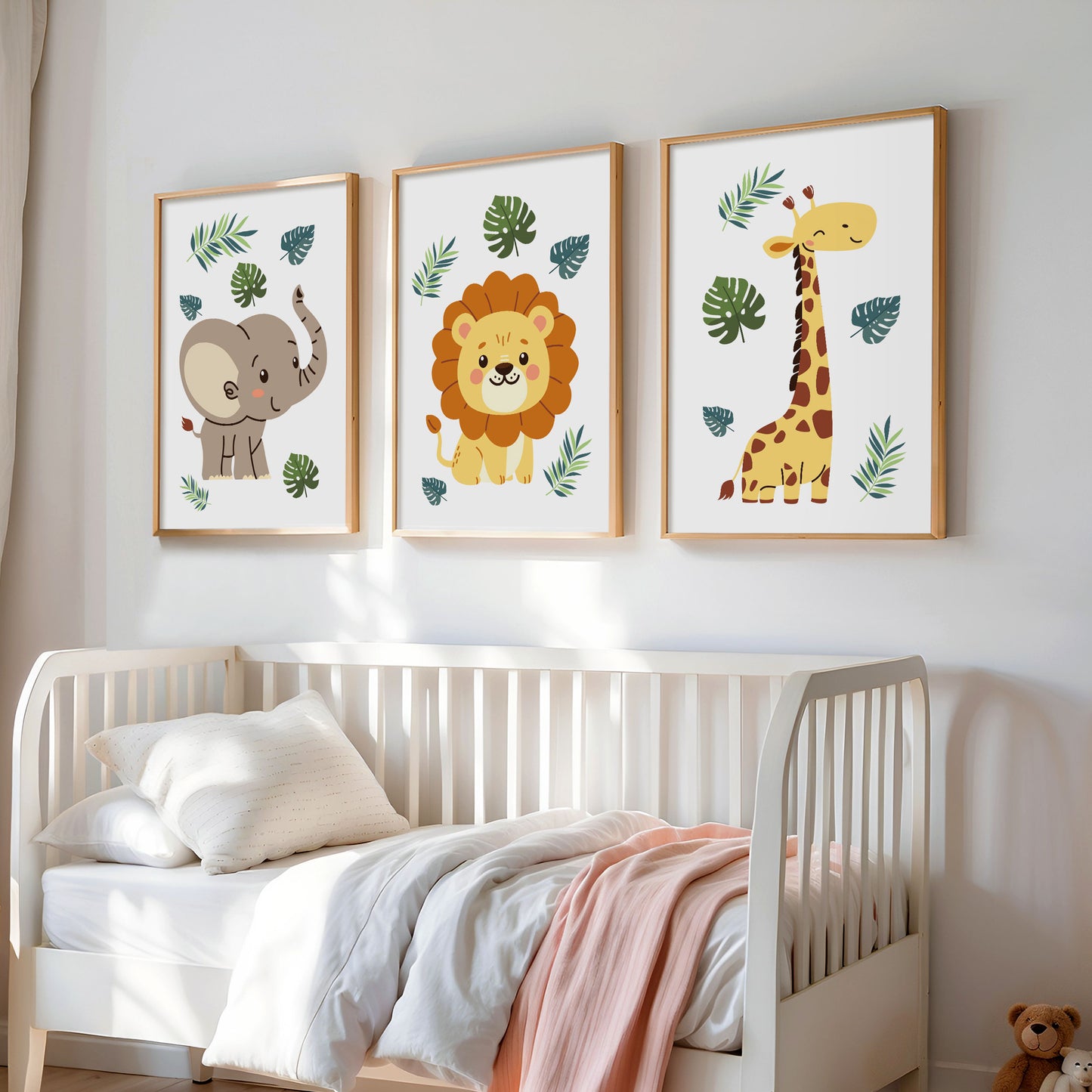 Safari Nursery Wall Prints, Boho Nursery Prints, Nursery Prints, Nursery Wall Art, Nursery Decor, Cute Animal Prints, Son Daughter Gift