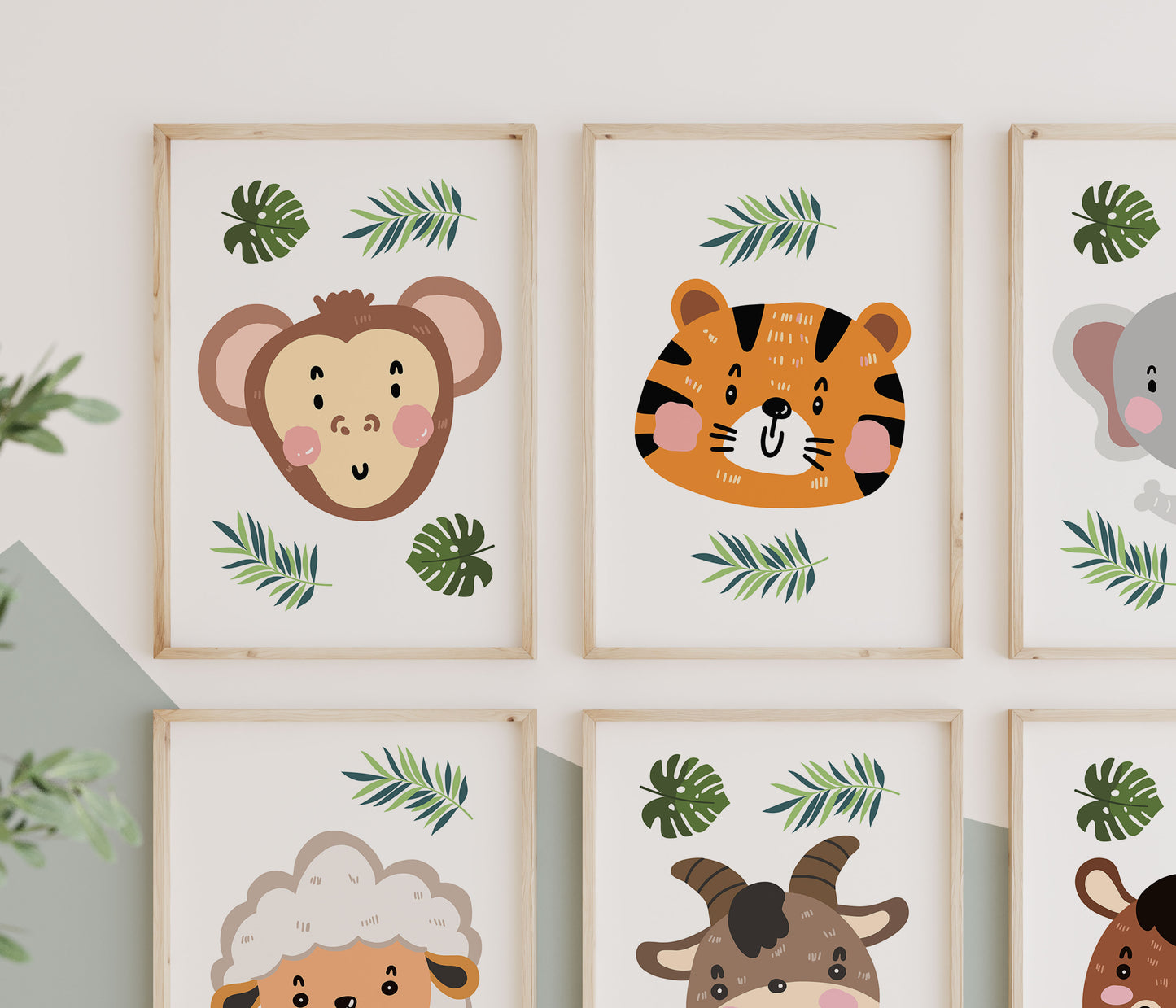 Safari Nursery Wall Prints, Boho Nursery Prints, Nursery Prints, Nursery Wall Art, Nursery Decor, Cute Animal Prints, Son Daughter Gift