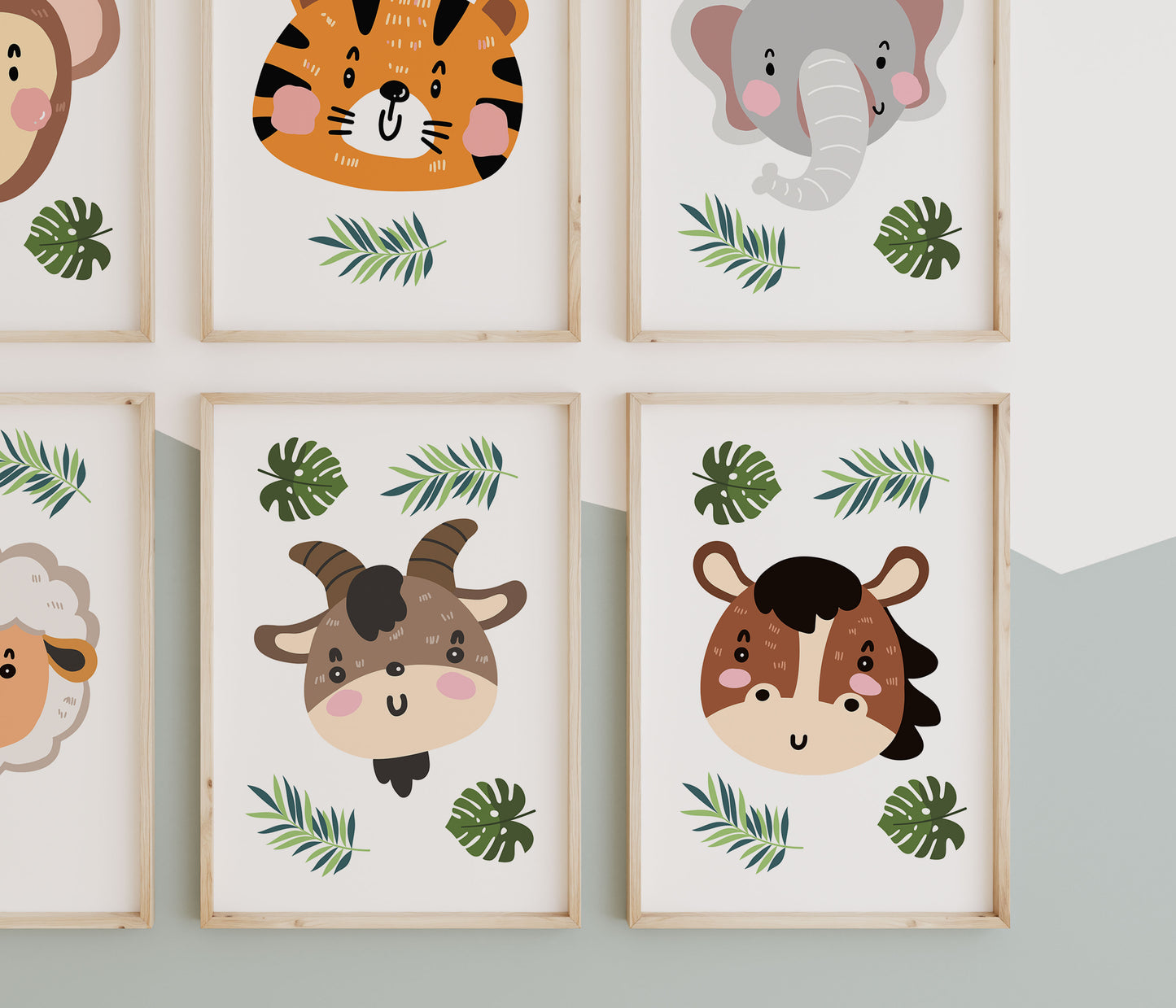 Safari Nursery Wall Prints, Boho Nursery Prints, Nursery Prints, Nursery Wall Art, Nursery Decor, Cute Animal Prints, Son Daughter Gift