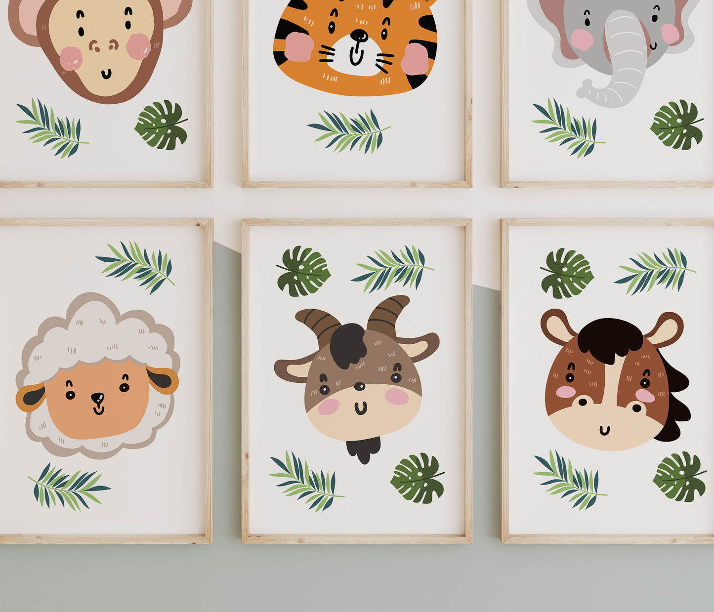 Safari Nursery Wall Prints, Boho Nursery Prints, Nursery Prints, Nursery Wall Art, Nursery Decor, Cute Animal Prints, Son Daughter Gift