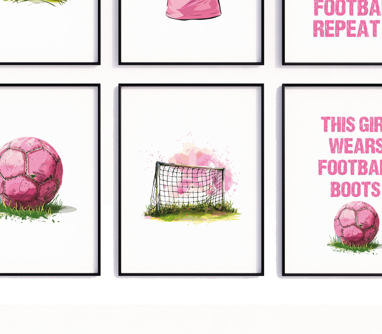 Personalised Pink Football Prints