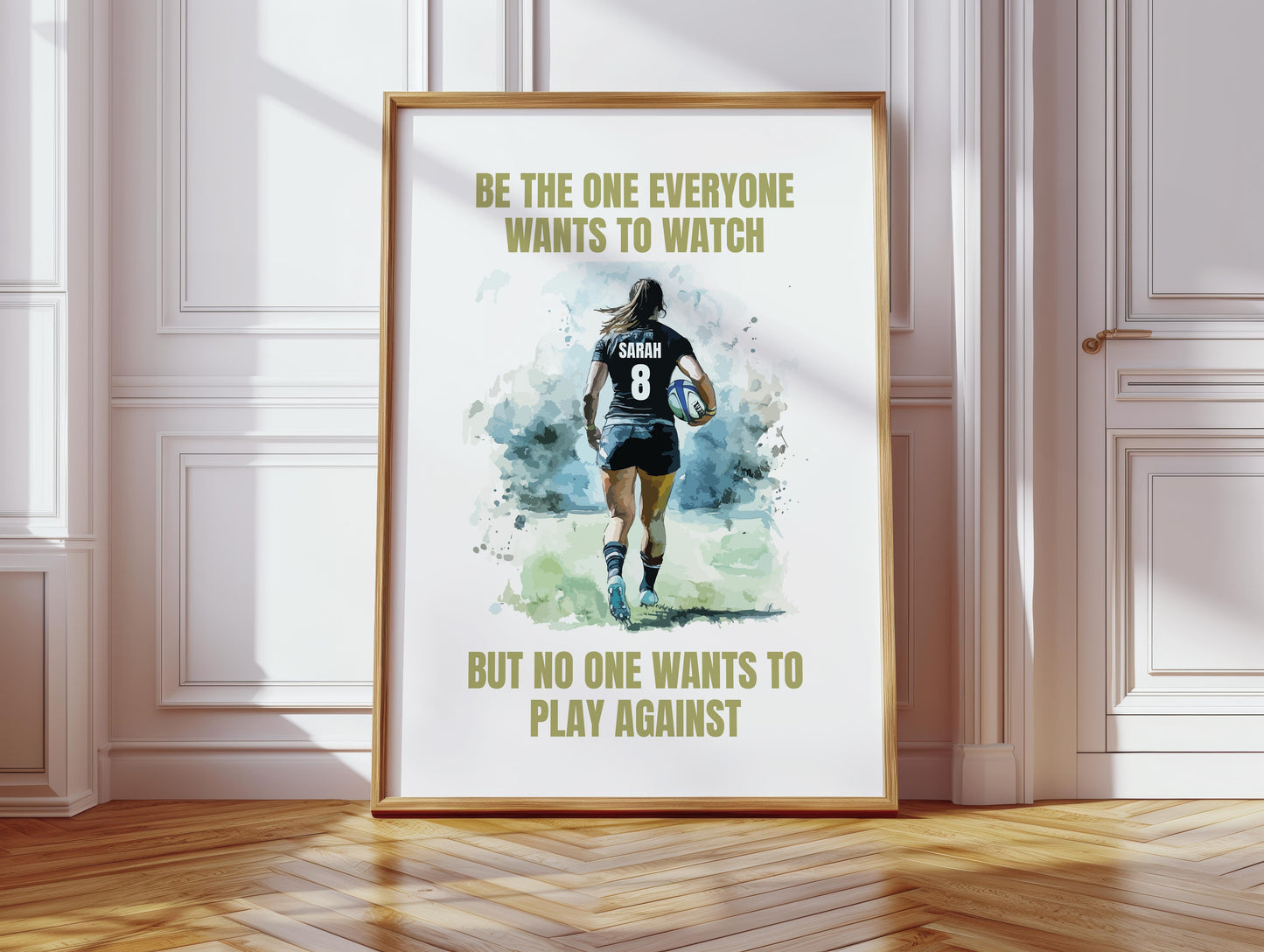 Personalised Rugby Quote Print