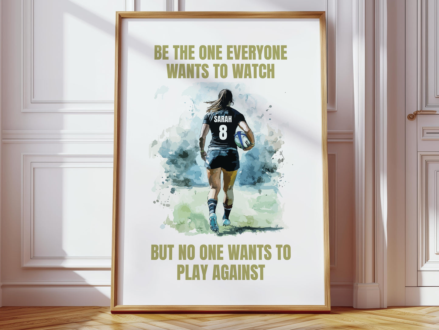 Personalised Rugby Quote Print