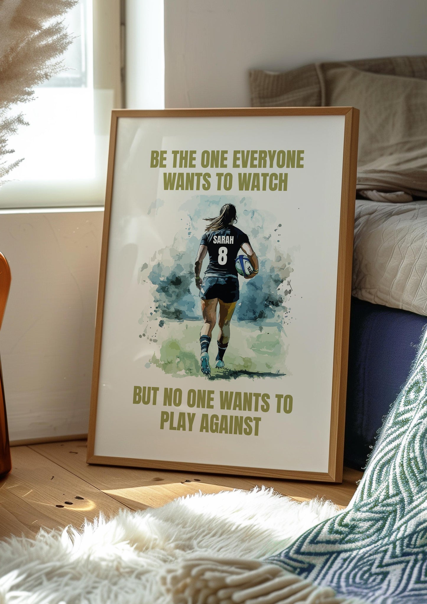 Personalised Rugby Quote Print