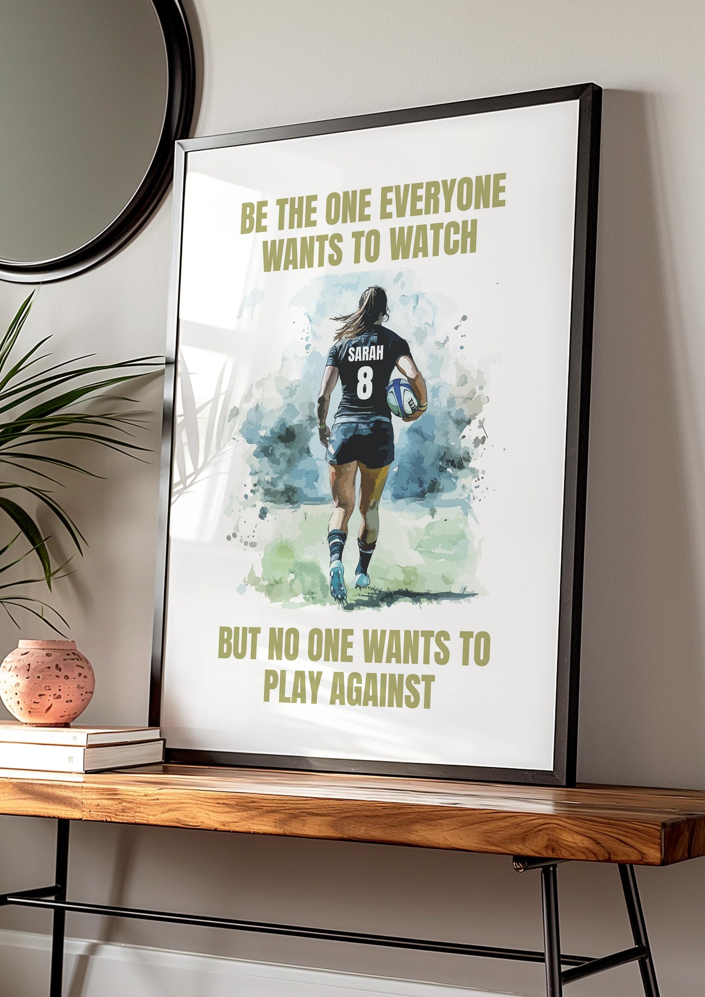 Personalised Rugby Quote Print