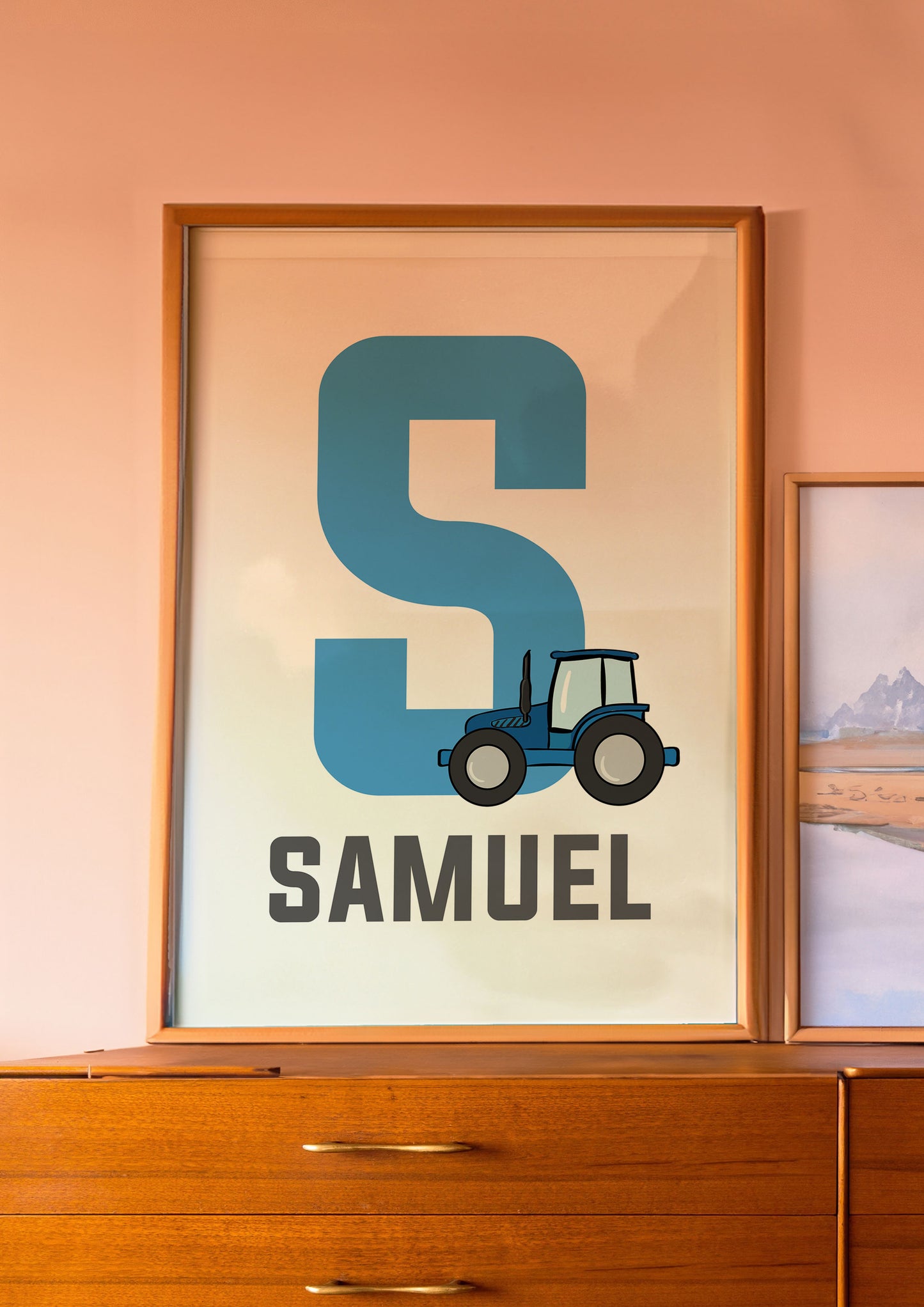 Personalised Nursery Print Farm Vehicle Wall Art