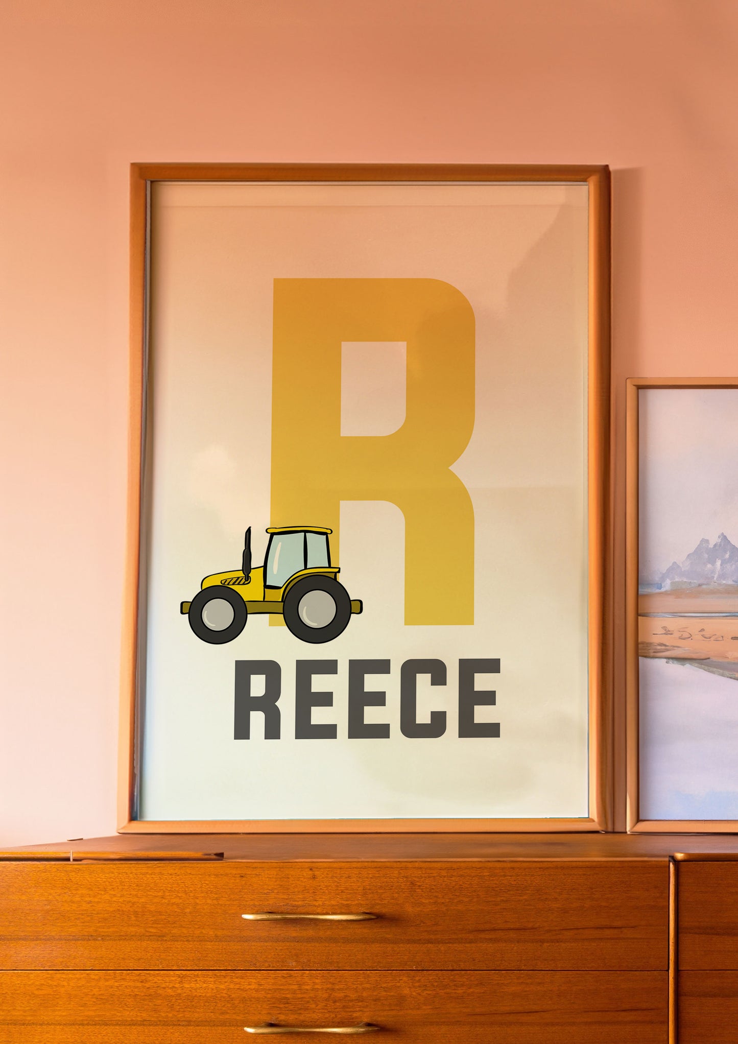 Personalised Nursery Print Farm Vehicle Wall Art